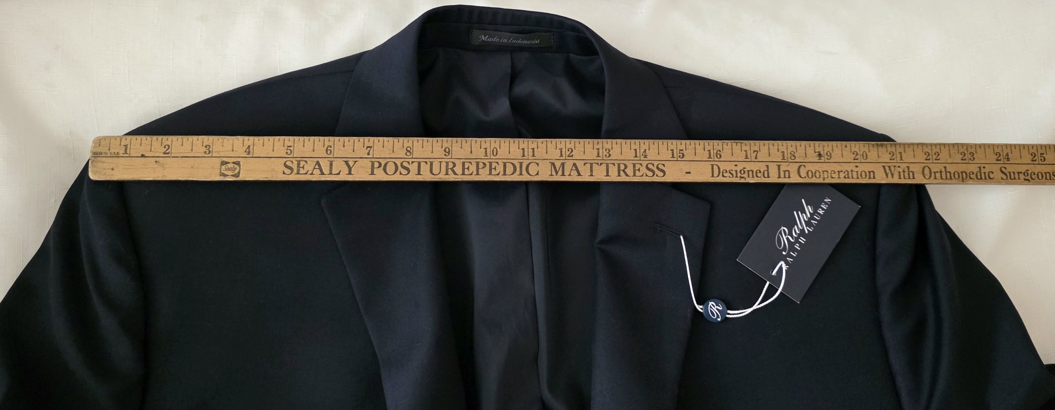 Ralph Lauren Ralph Lauren Men’s Sport Coat Blazer NAVY GOLD BUTTONS Wool Size 48L - 11 Thumbnail