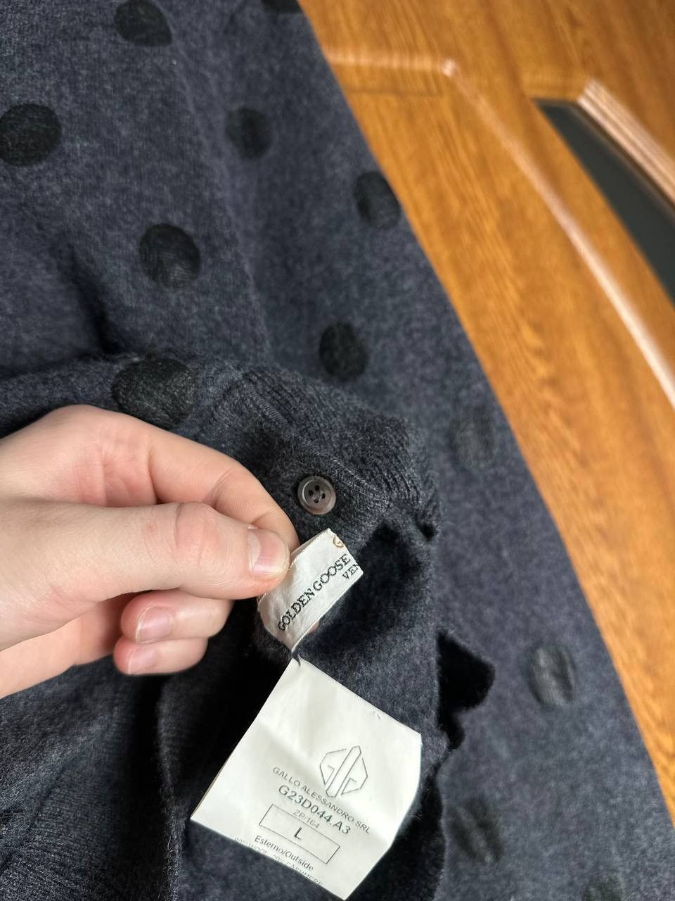 Golden Goose Golden Goose Deluxe Brand Wool Cropped Cardigan Polka Dot Size M / US 6-8 / IT 42-44 - 11 Thumbnail