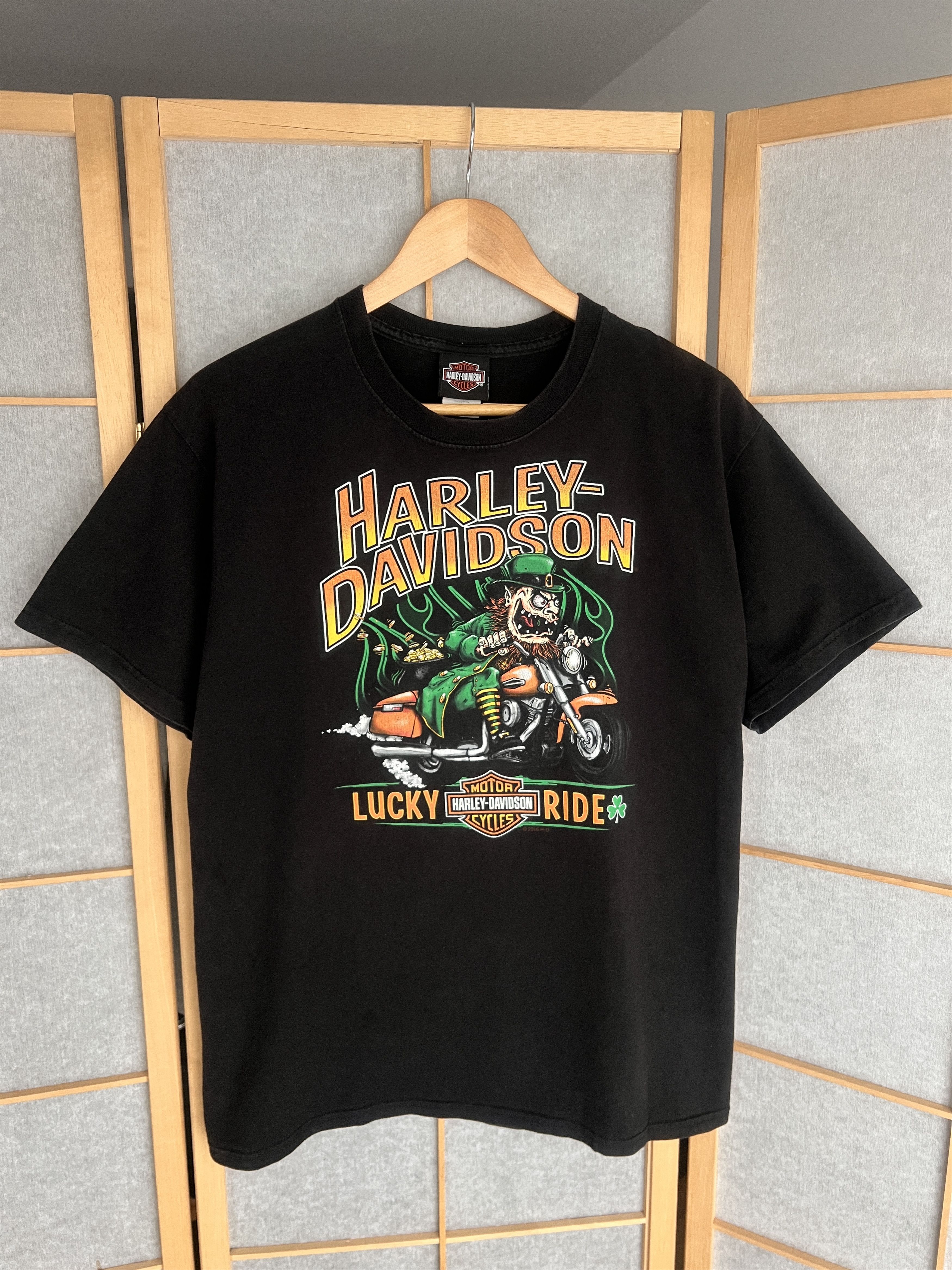 Harley Davidson Rare Harley Davidson Lucky Ride St. Patrick Barcelona tshirt Size US M / EU 48-50 / 2 - 1 Thumbnail