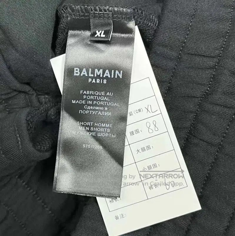 Balmain Balmain Black Cotton Men's Shorts XL . Size US 34 / EU 50 - 4 Thumbnail