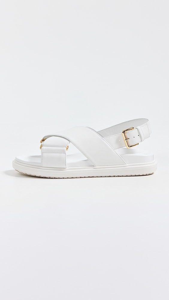 o1s22i1n0525 Fussbett Sandals in White