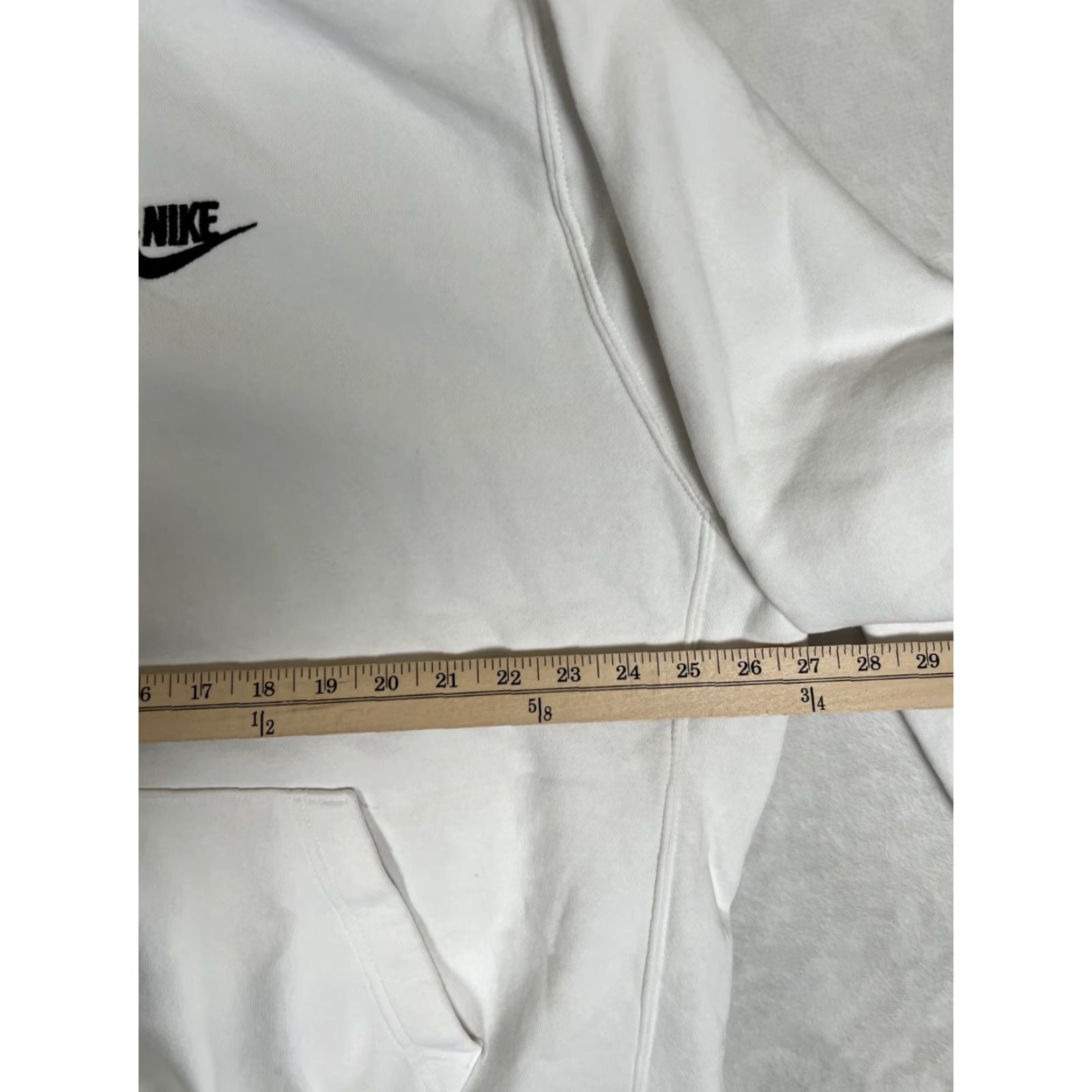 Nike VINTAGE Nike White Pullover Hoodie Sweatshirt XL Embroidered Swoosh 90s Sports USA Men Size US XL / EU 56 / 4 - 4 Thumbnail
