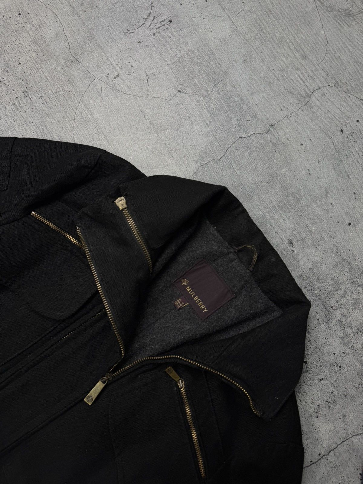 Mulberry Vintage 90’s Mulberry Multi Pocket Rick Owens Style Jacket Size L / US 10 / IT 46 - 5 Thumbnail