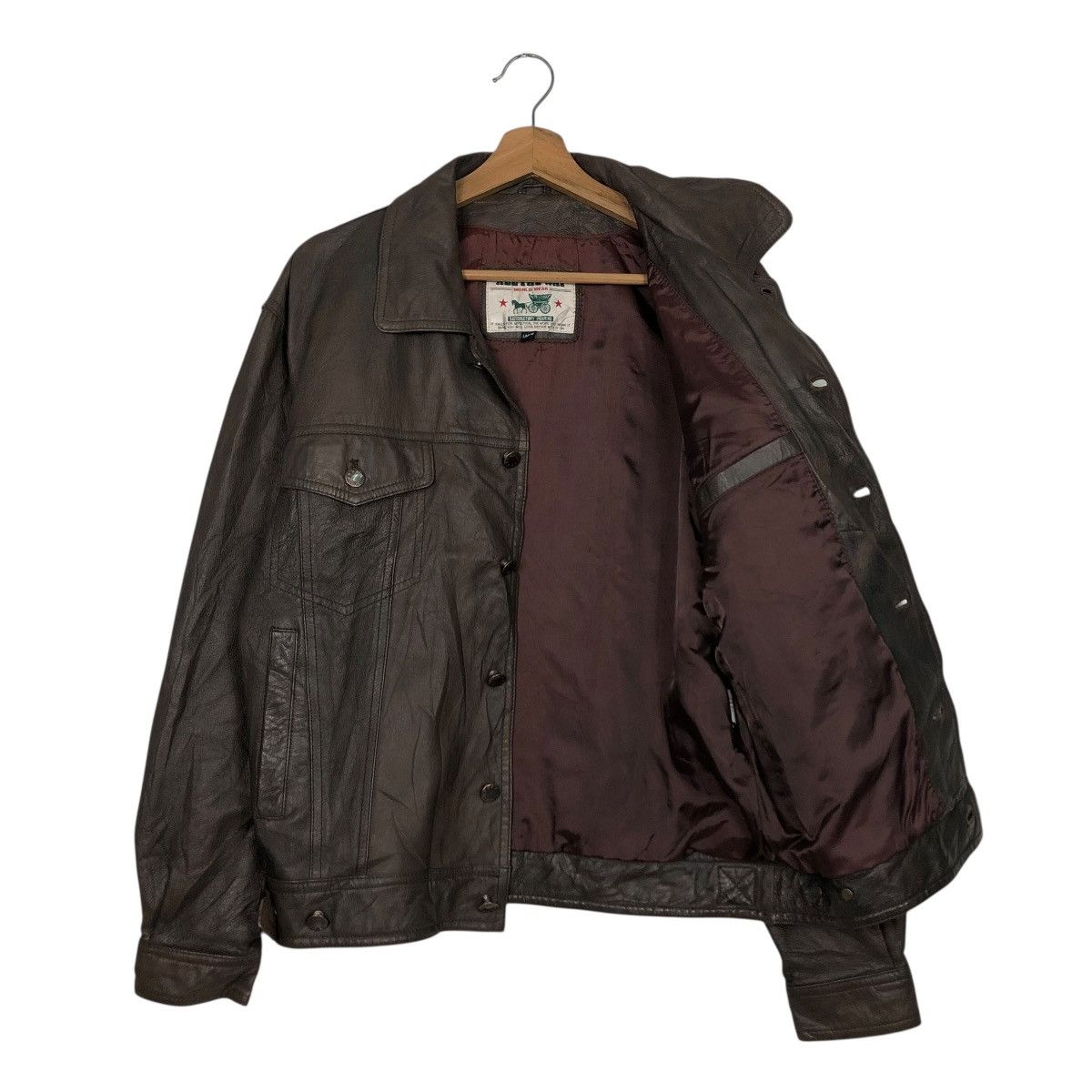Japanese Brand 🔥VINTAGE BIKER LEATHER JACKET ALL THE WAY ISSEY MIYAKE Size US L / EU 52-54 / 3 - 13 Thumbnail