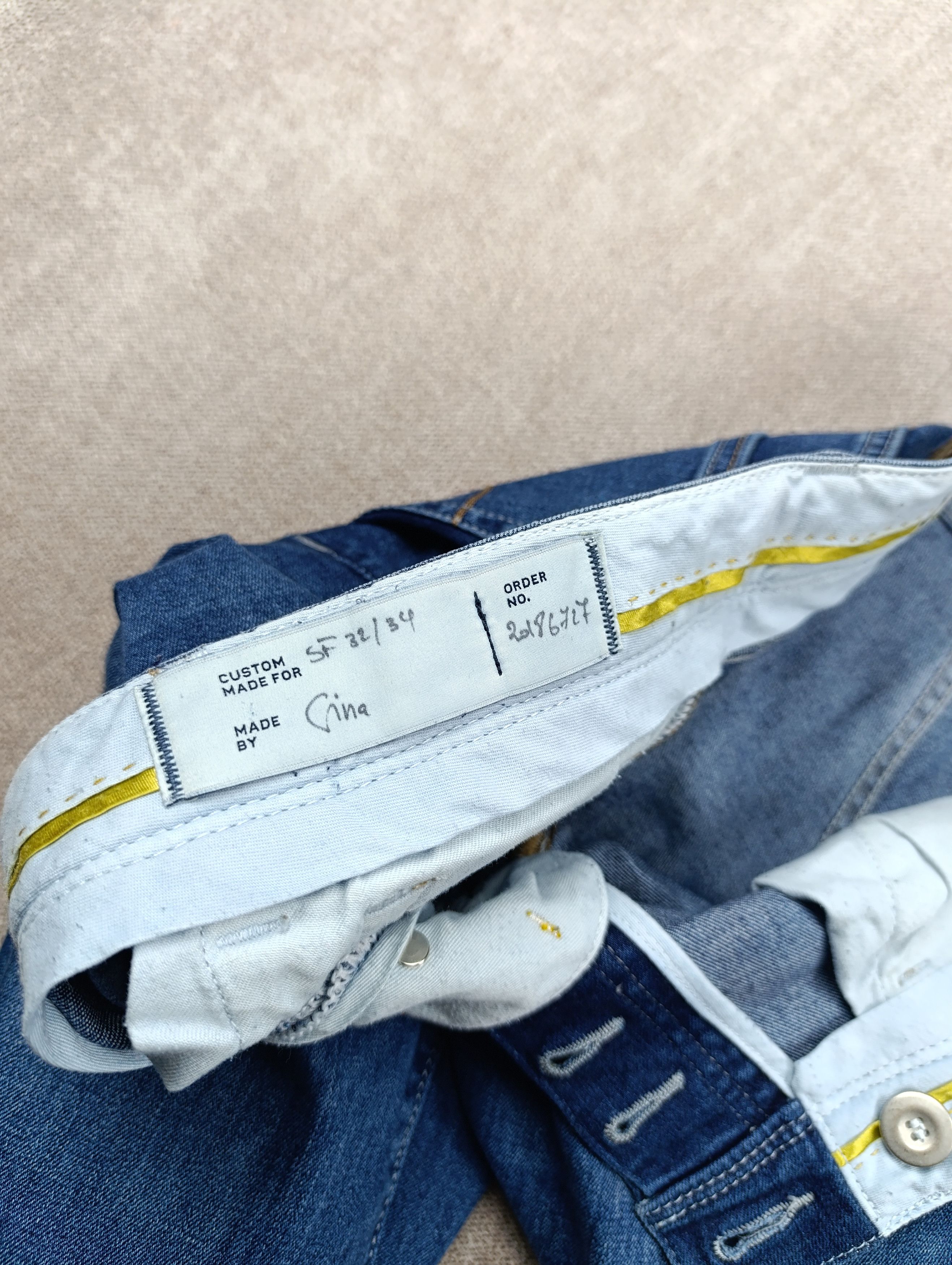CUSTOM MADE JEANS CANDIANI DENIM MENS SLIM FIT