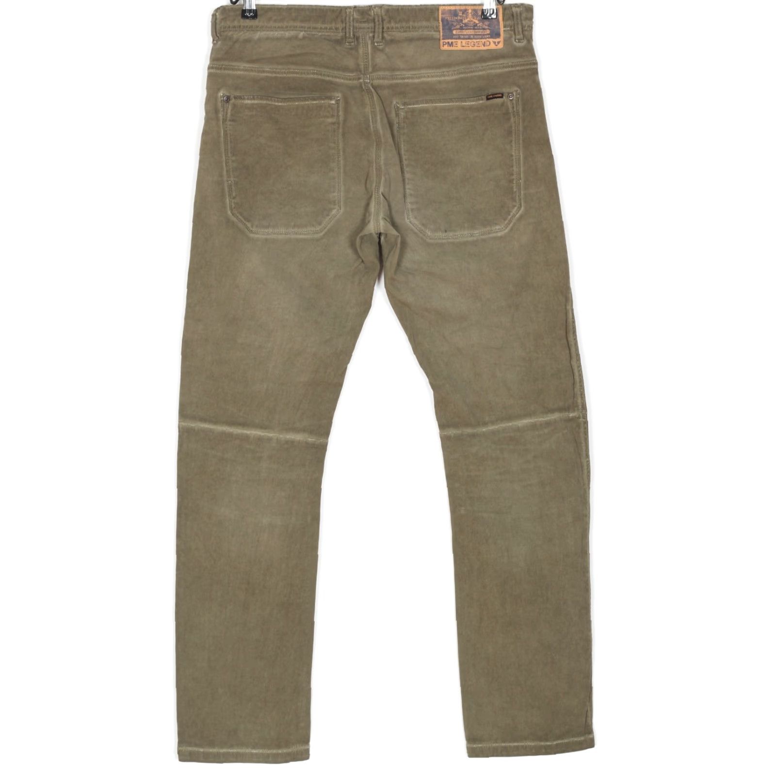 Vintage PME LEGEND Trousers Casual Men Olive 34 W34 L34 Dirty Twill Bronco Worker Pants DZ6457 Mens Size US 34 / EU 50 - 2 Thumbnail