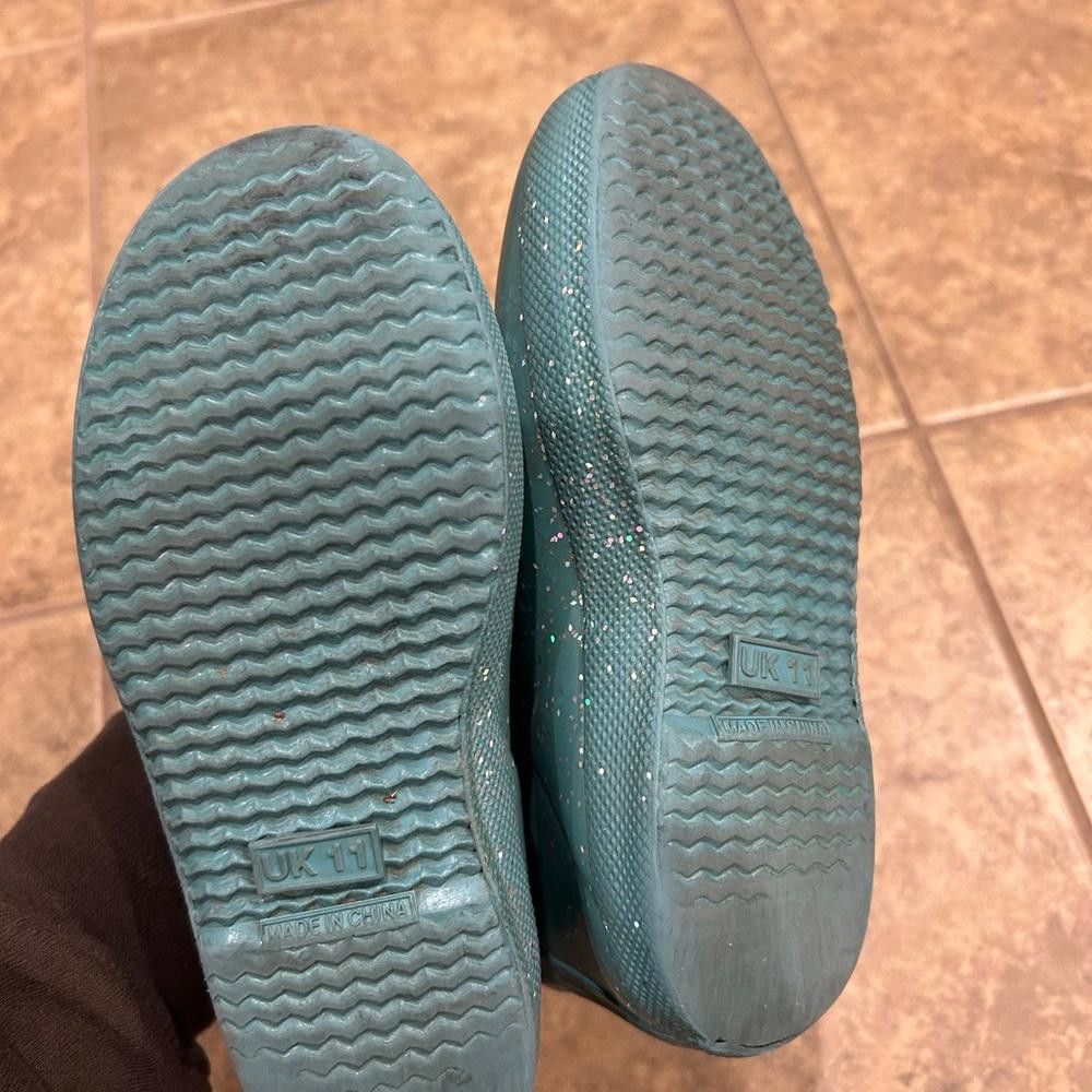 Hunter Hunter Teal Glitter Rain Boots size 4 Size US 5 / EU 37 - 4 Thumbnail