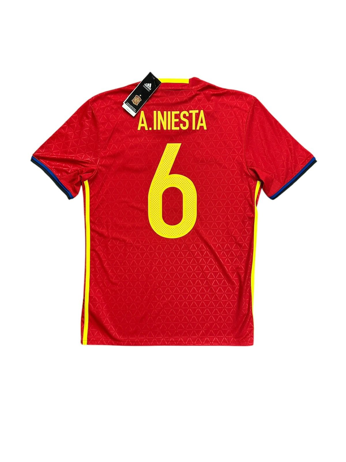 Adidas Spain 2016 Iniesta Home Jersey Size US S / EU 44-46 / 1 - 1 Thumbnail