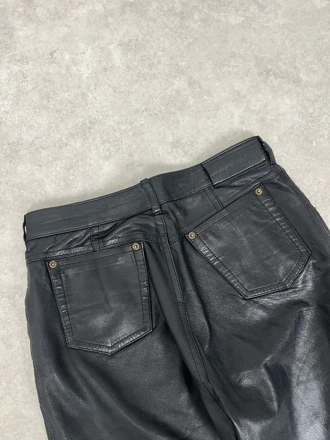 Marithe + Francois Girbaud 2000s Marithé + François Girbaud Black Leather Pants Size 26" / US 2 / IT 38 - 8 Thumbnail