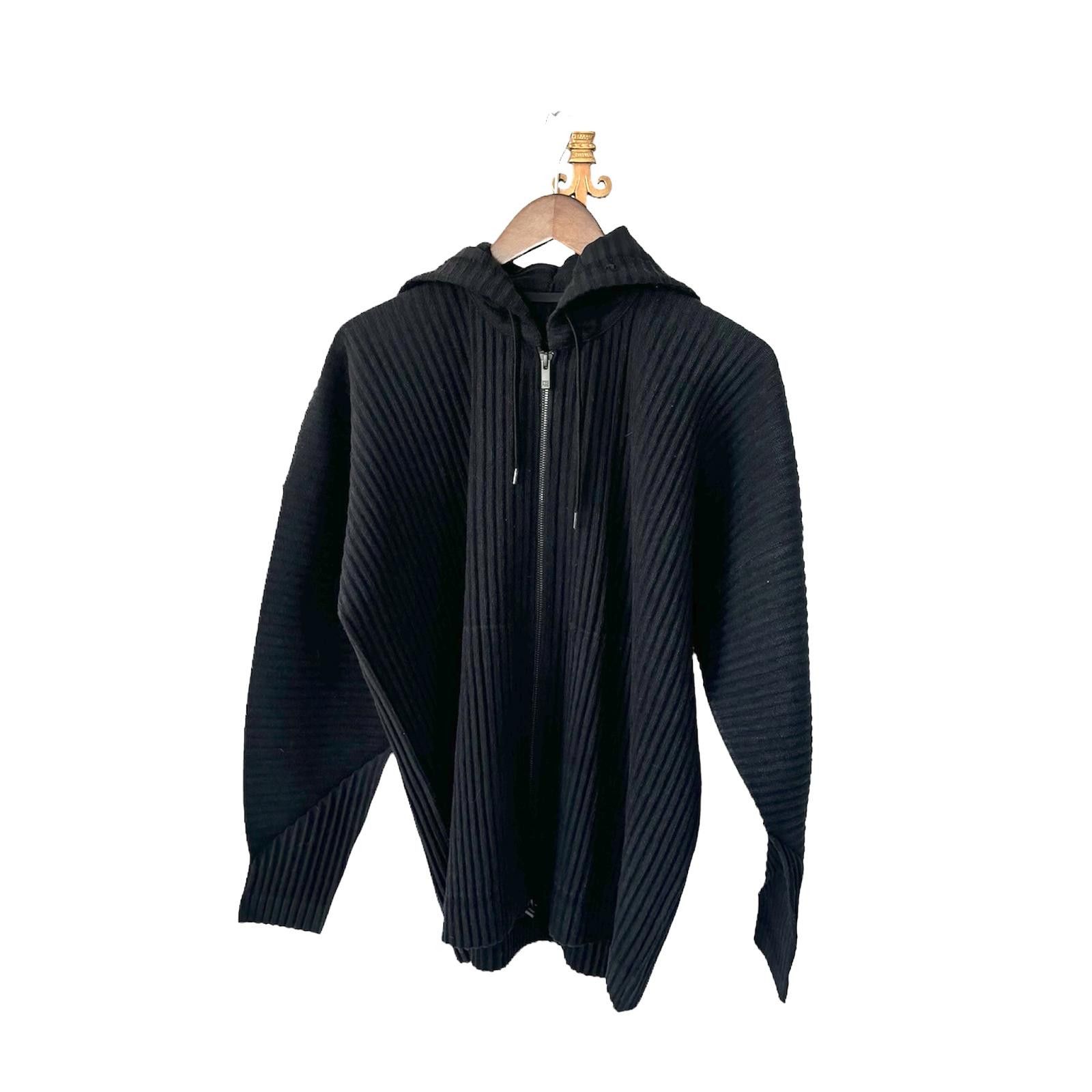 Issey Miyake HOMME PLISSE ISSEY MIYAKE Men's Pleated Polyester Zip Hoodie Size US XXL / EU 58 / 5 - 4 Thumbnail