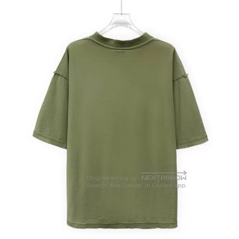 Balenciaga Balenciaga Green Logo Letter Embroidered Cotton Crew Neck Size US S / EU 44-46 / 1 - 2 Thumbnail