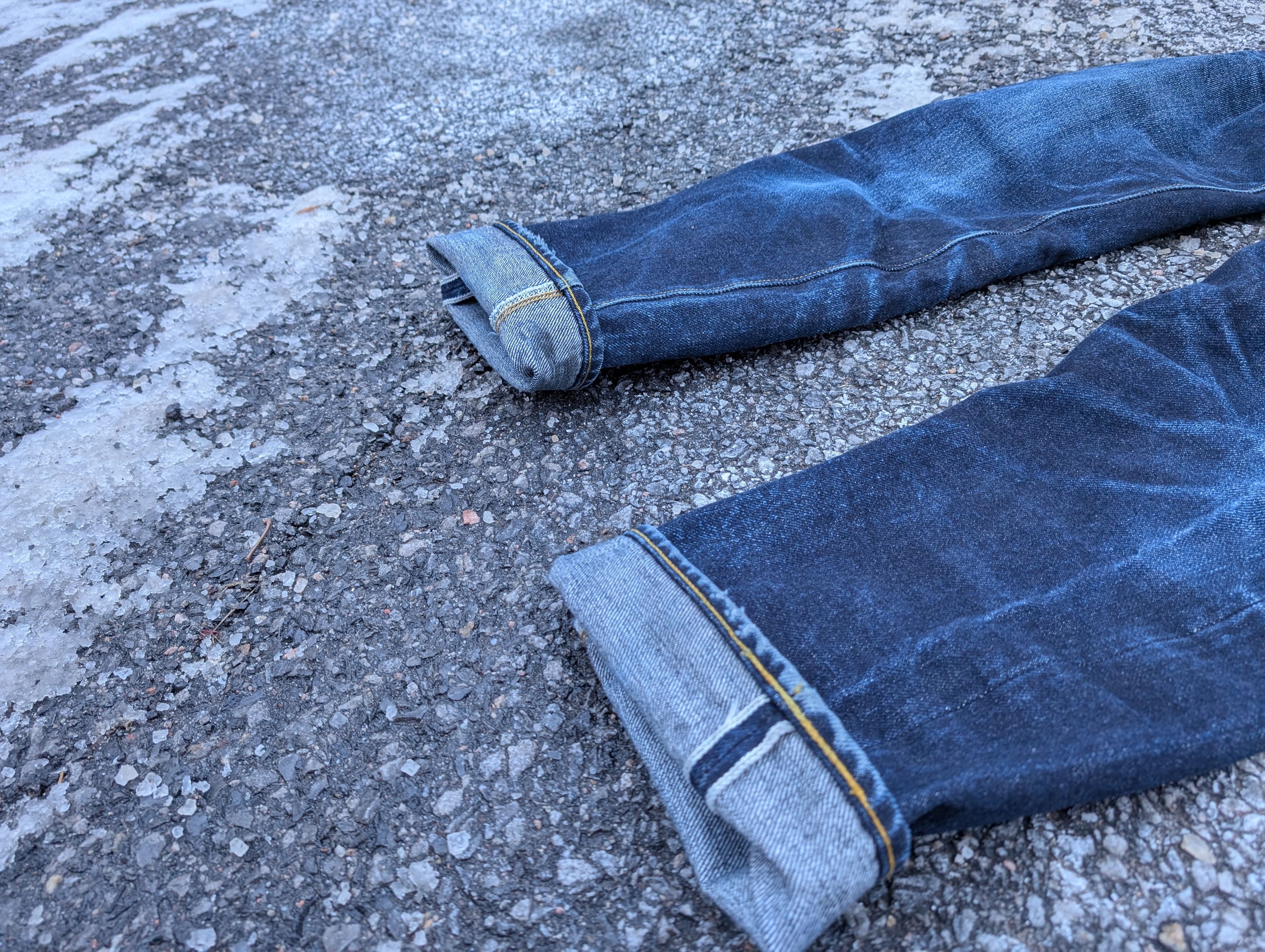 Samurai Jeans Samurai S3000VX 25Oz Selvedge Straight Cut Benkei Size US 33 - 3 Thumbnail