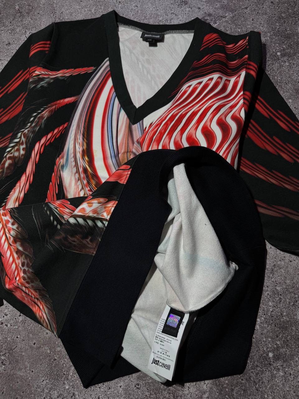 Just Cavalli Just Cavalli Woman’s Designer V-Neck Top IT42 Size L / US 10 / IT 46 - 10 Thumbnail