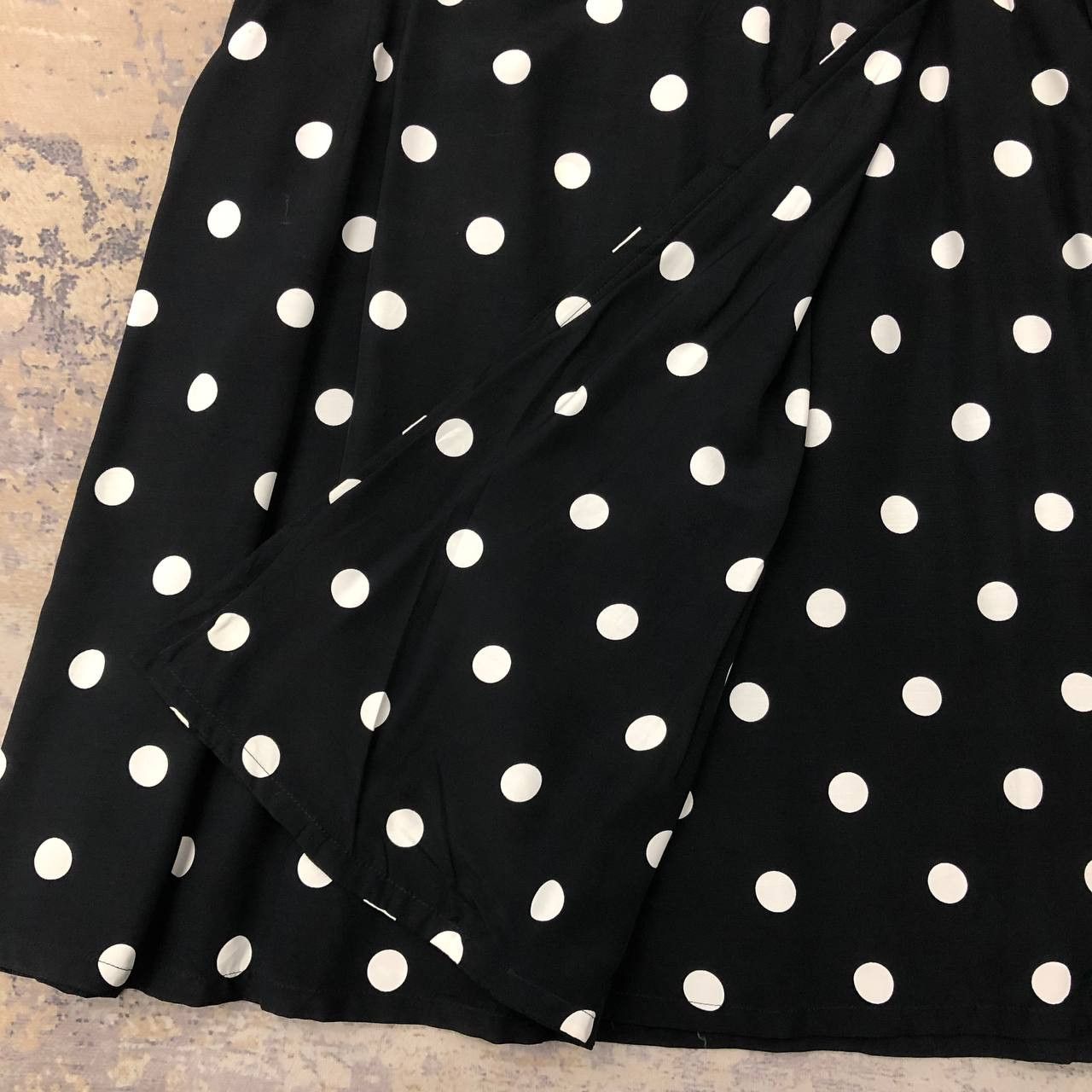Japanese Brand P840 PARIENNE MADE IN JAPAN POLKA DOT SKIRTS Size 24" / US 00 / IT 34 - 3 Thumbnail