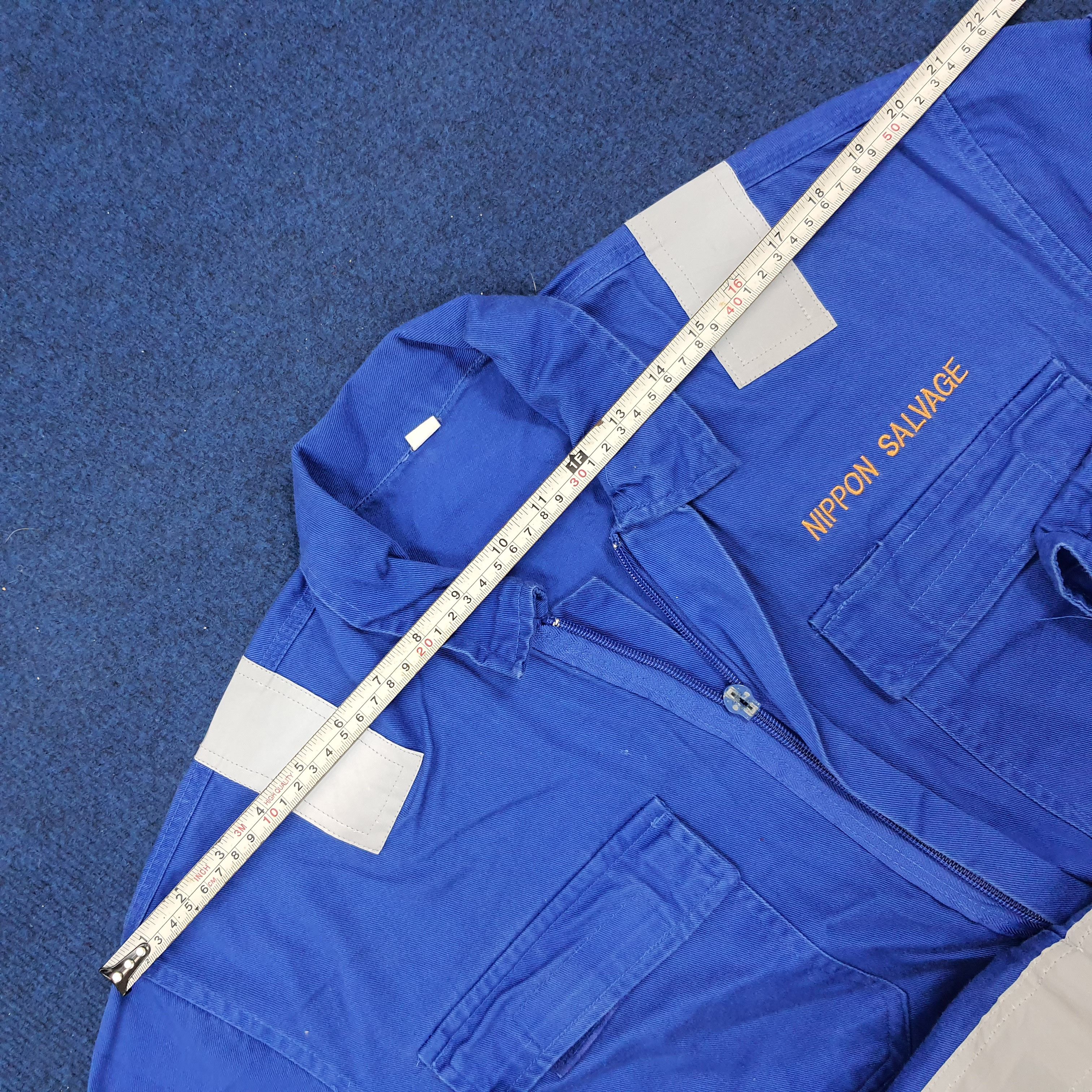 Japanese Brand × Vintage Vintage Nippon Salvage Japan Brand Safety Worker Coverall Size US L / EU 52-54 / 3 - 10 Thumbnail