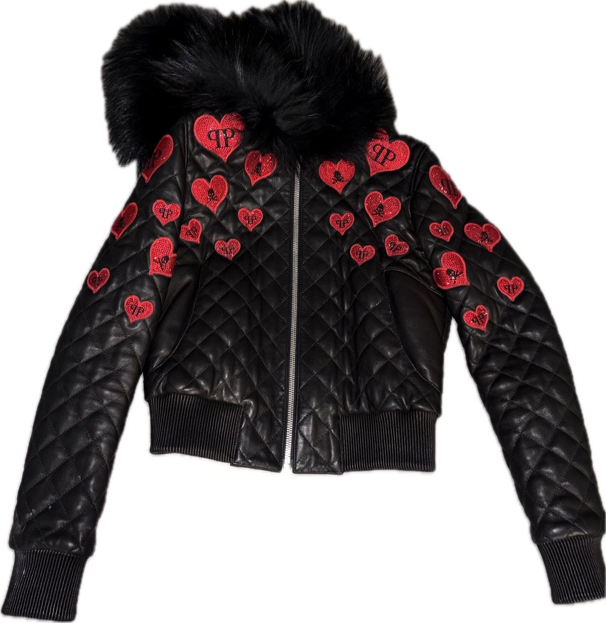 Philipp Plein Philipp Plein Rare Swarovski embellished black leather Size M / US 6-8 / IT 42-44 - 2 Thumbnail