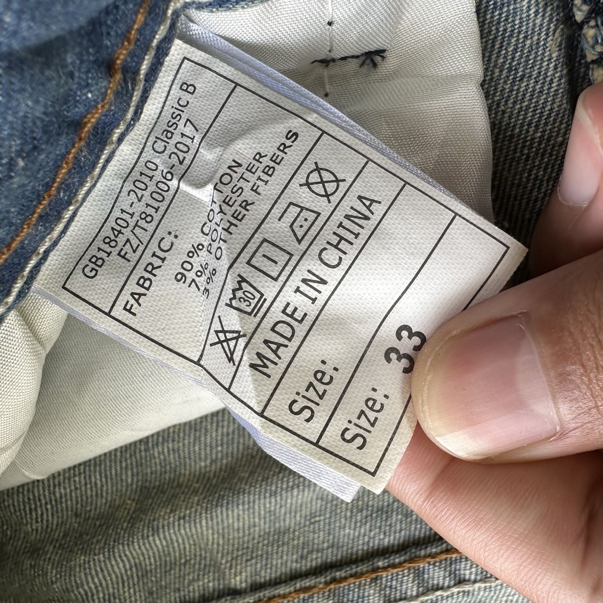 Japanese Brand Vintage Japanese Distressed Faded Denim Jean Pant W34 Size US 34 / EU 50 - 6 Thumbnail