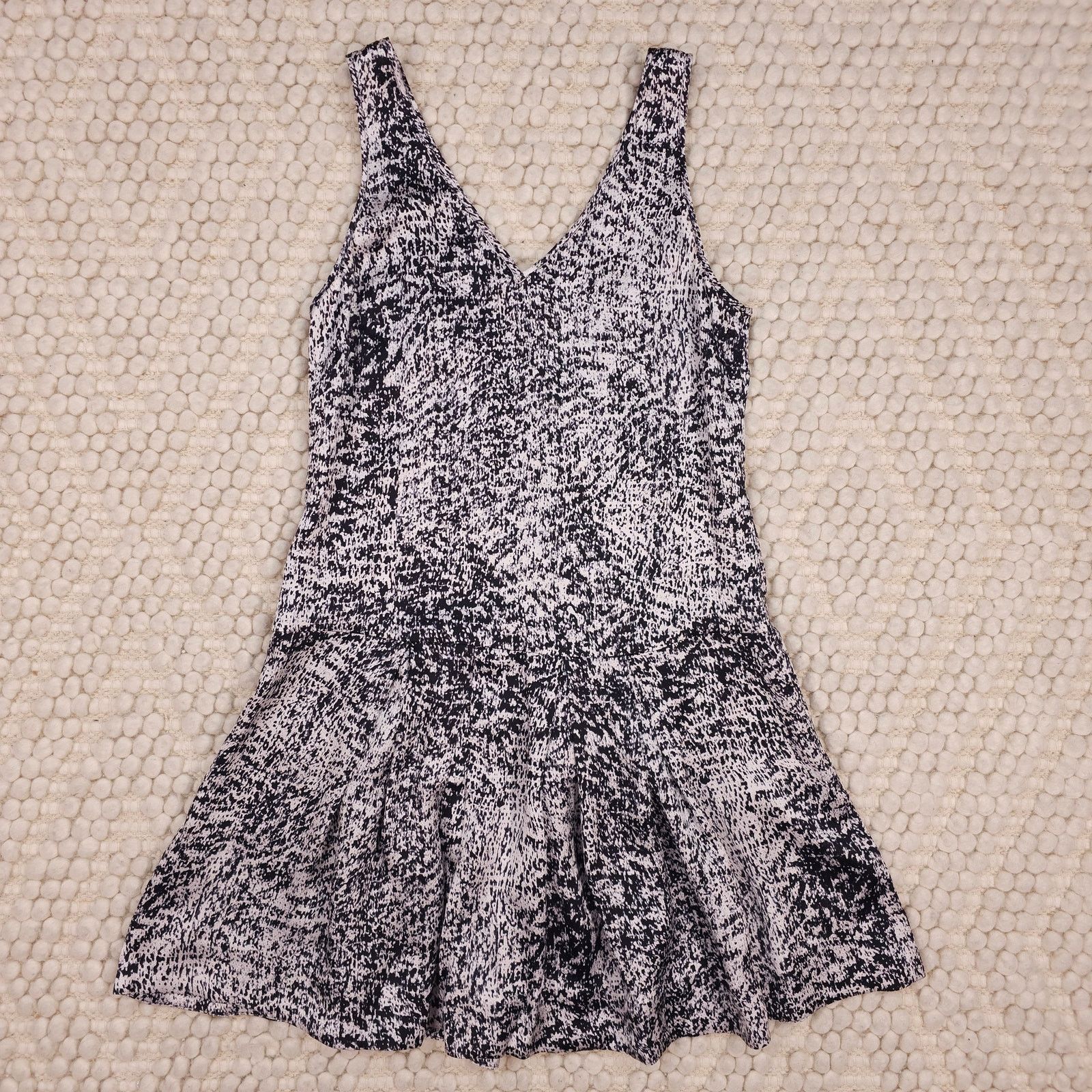 Rebecca Taylor Rebecca Taylor White Noise Drop Waist Dress Sz 2 Size XS / US 0-2 / IT 36-38 - 7 Thumbnail