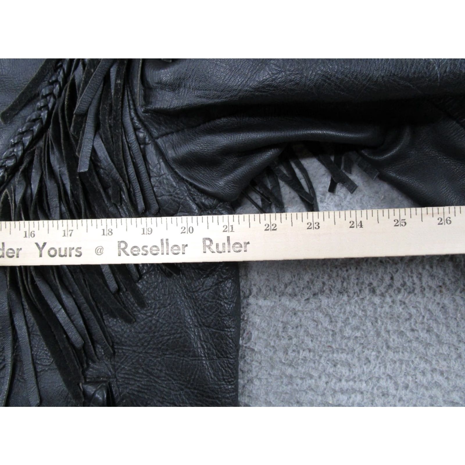 Vintage VINTAGE Shaf Leather Collections JACKET Motorcycle Black Women's XL Fringe Zip Up Read Size XL / US 12-14 / IT 48-50 - 5 Thumbnail
