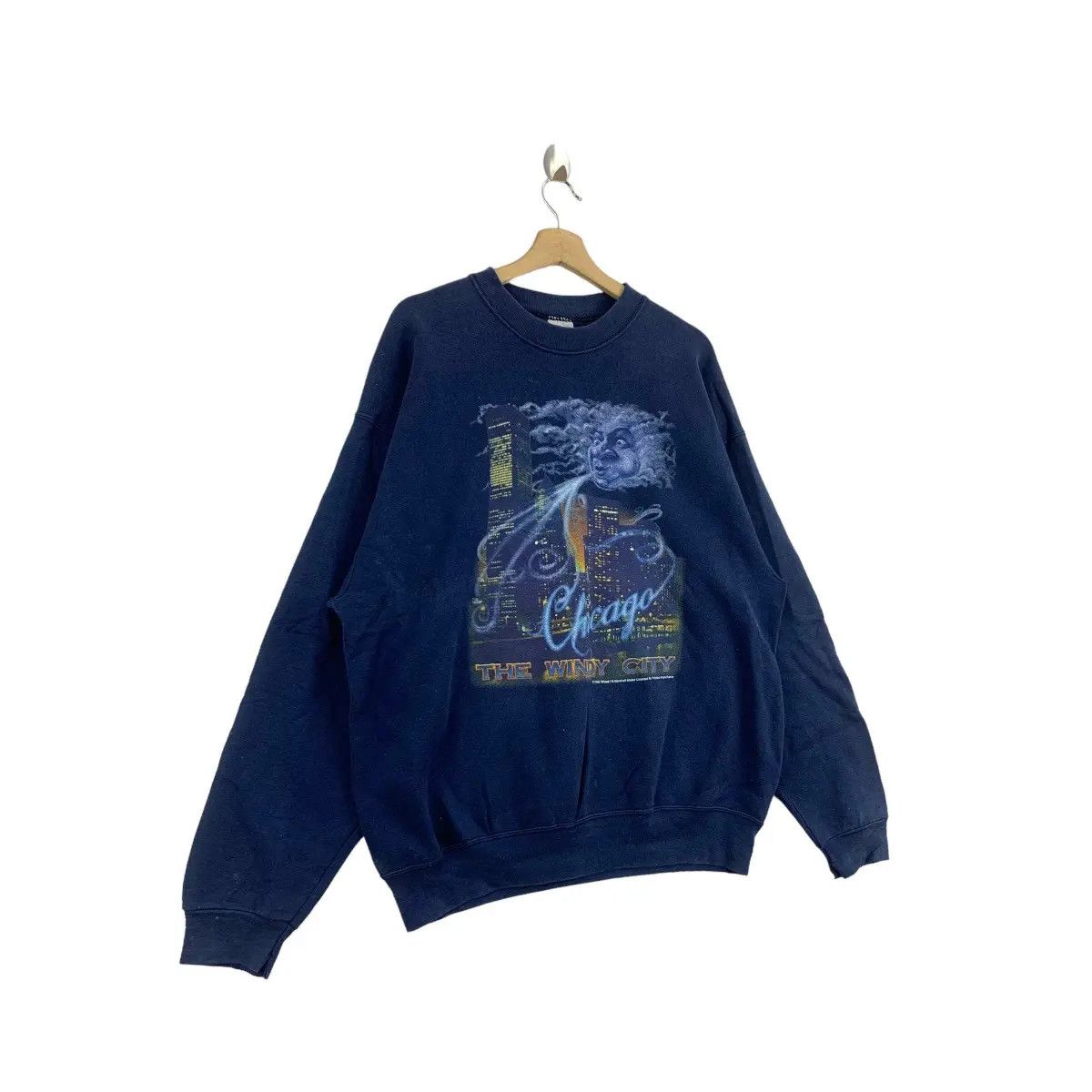 Vintage Vintage 1995 CHICAGO PAINTING D. MARSHALL Sweatshirt Size XL / US 12-14 / IT 48-50 - 4 Thumbnail
