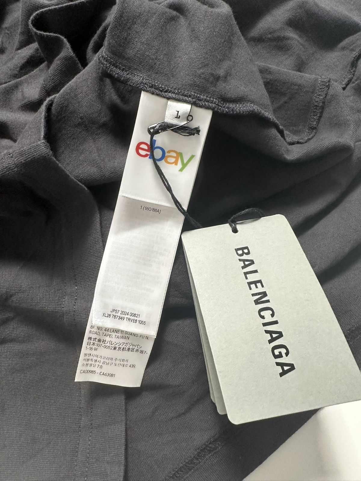 Balenciaga Balenciaga x eBay W24 logo shirt black Sz1 NEW Size US S / EU 44-46 / 1 - 5 Thumbnail