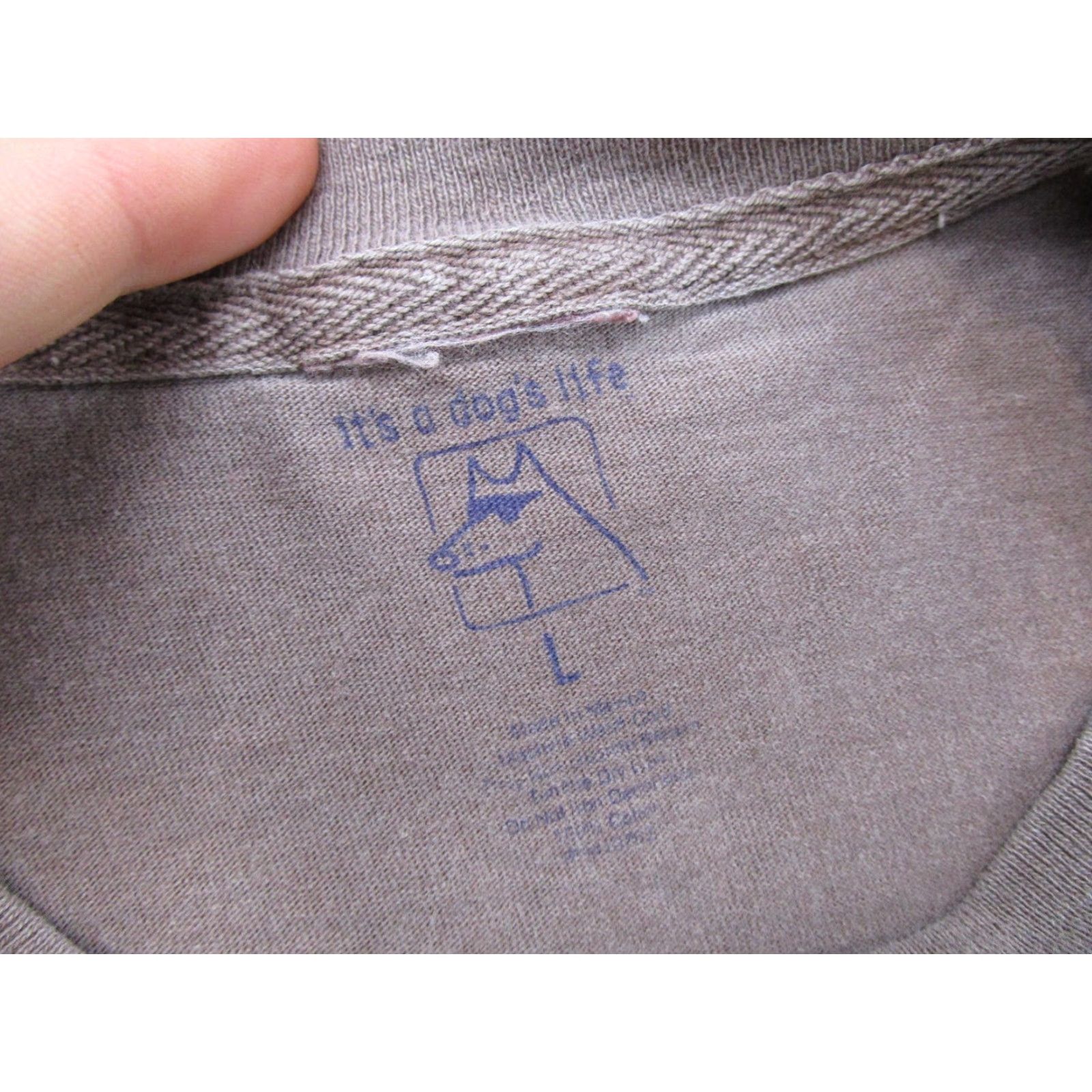 Doublet Its a Dogs Life Keep Your Laws Off My Paws Double Sided Shirt Mens Size L Brown Dog Y2K Size US L / EU 52-54 / 3 - 3 Thumbnail
