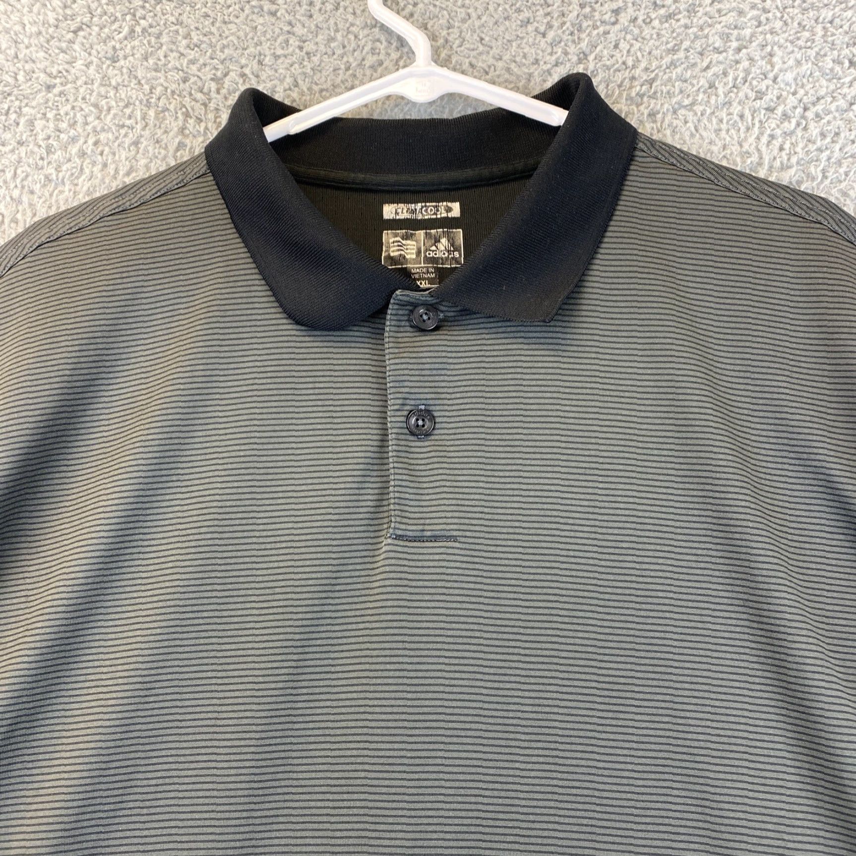 Adidas Adidas Climalite Men's Gray Short Sleeve Polo Golf Shirt 2XL - / 64-1 Size US XXL / EU 58 / 5 - 2 Thumbnail