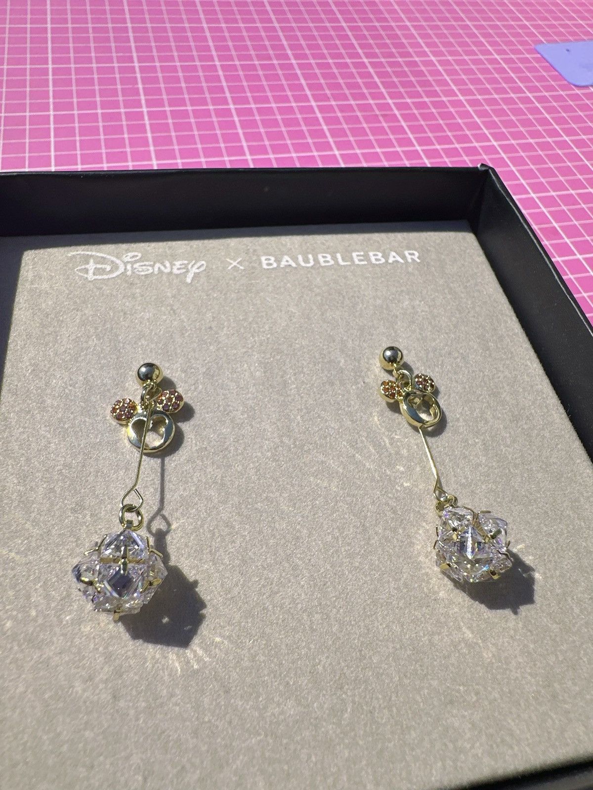 Designer Disney X BAUBLEBAR gold tone diamonds paved Mickey Mouse Size ONE SIZE - 6 Thumbnail