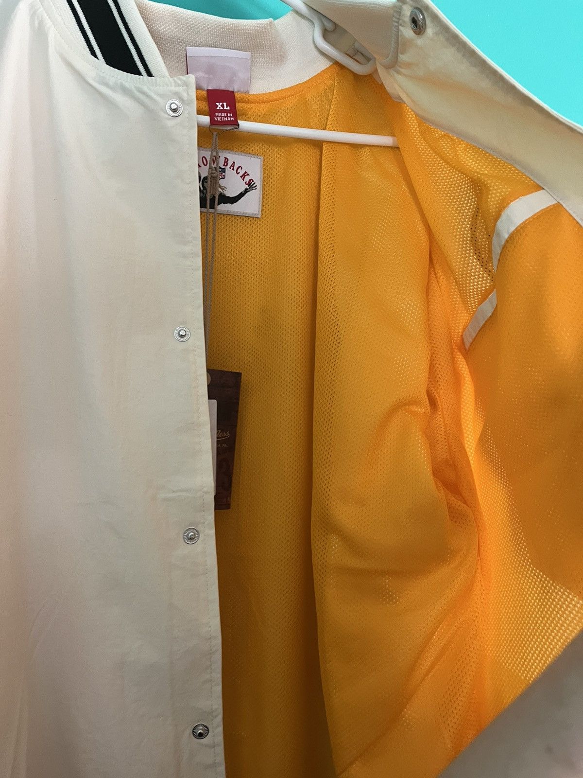 Mitchell & Ness NFL team leader button windbreaker Pittsburgh Steelers Size US XL / EU 56 / 4 - 4 Thumbnail