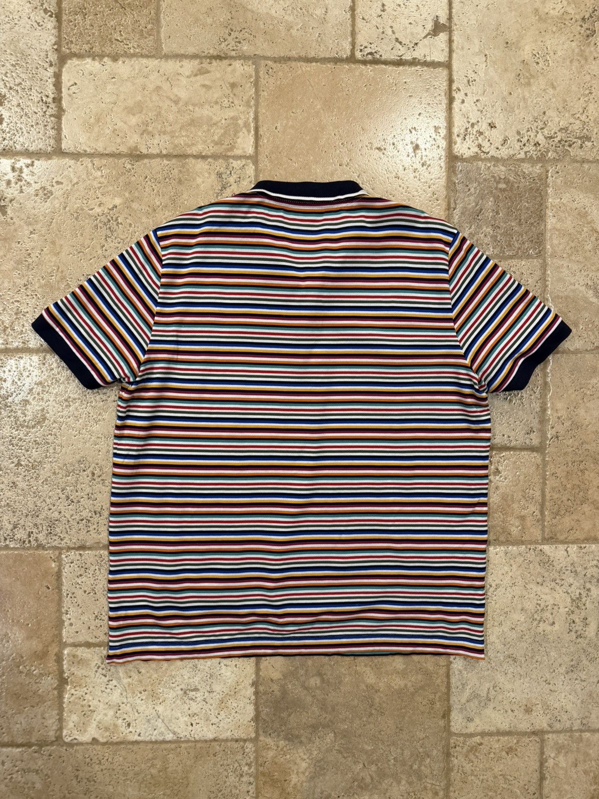 Missoni Missoni Multicolor Striped Polo Shirt Size US XL / EU 56 / 4 - 8 Thumbnail