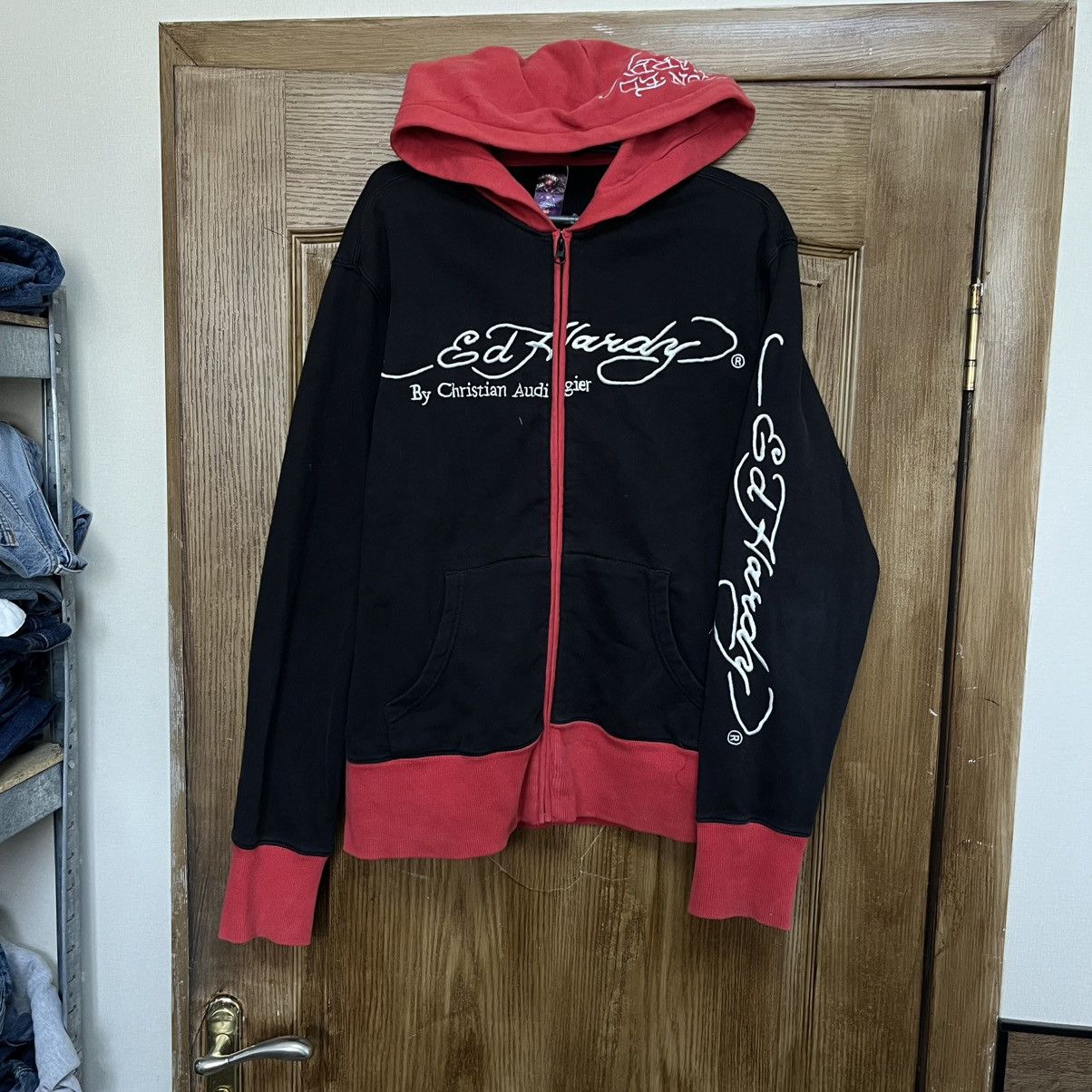 Ed Hardy Vintage Y2K Ed Hardy Zip Hoodie Size US M / EU 48-50 / 2 - 2 Thumbnail