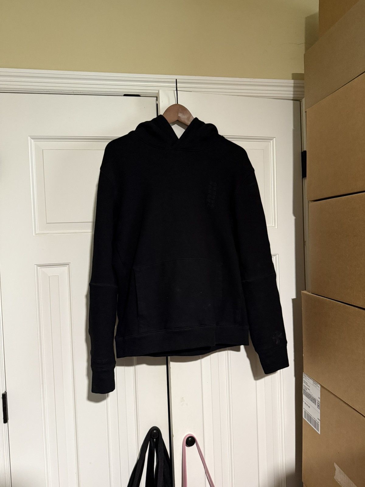 Chrome Hearts Black Y Not Embroidered Patch Hoodie