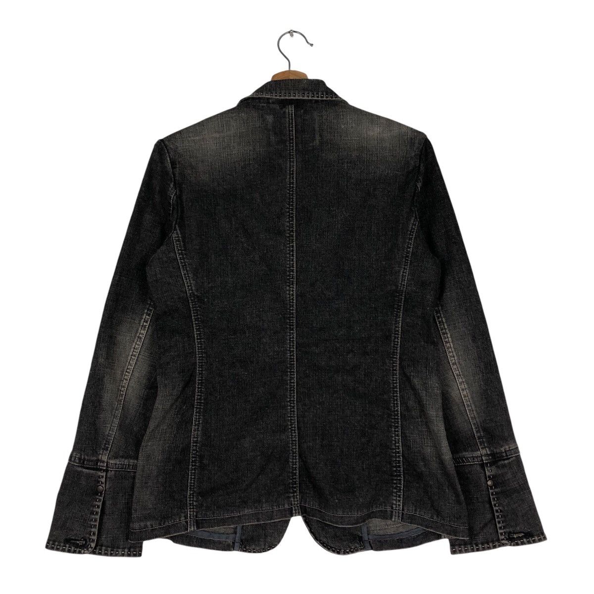 Marithe + Francois Girbaud 📌Cropped Chore Biker Jacket Denim Marithe Francois Girbaud Size US M / EU 48-50 / 2 - 9 Thumbnail