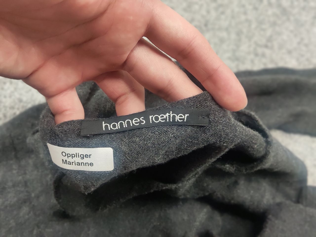 hannes roether Hannes Roether Gray knitted top short sleeves wide neckline Size S / US 4 / IT 40 - 12 Thumbnail