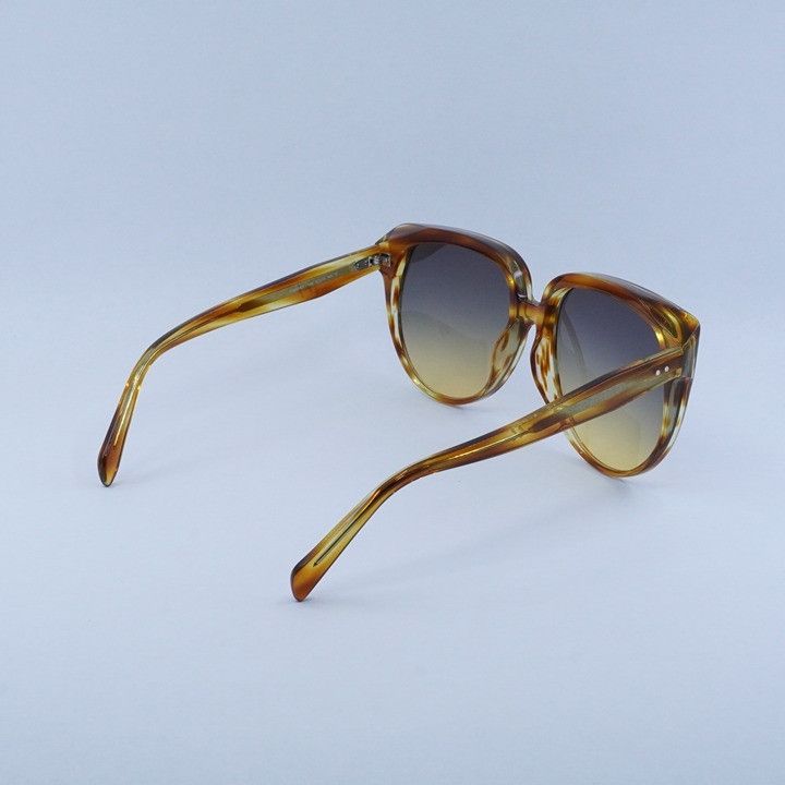 Celine Celine CL40048I 56B Women Sunglasses Havana Cat Eye Frame Size ONE SIZE - 3 Thumbnail