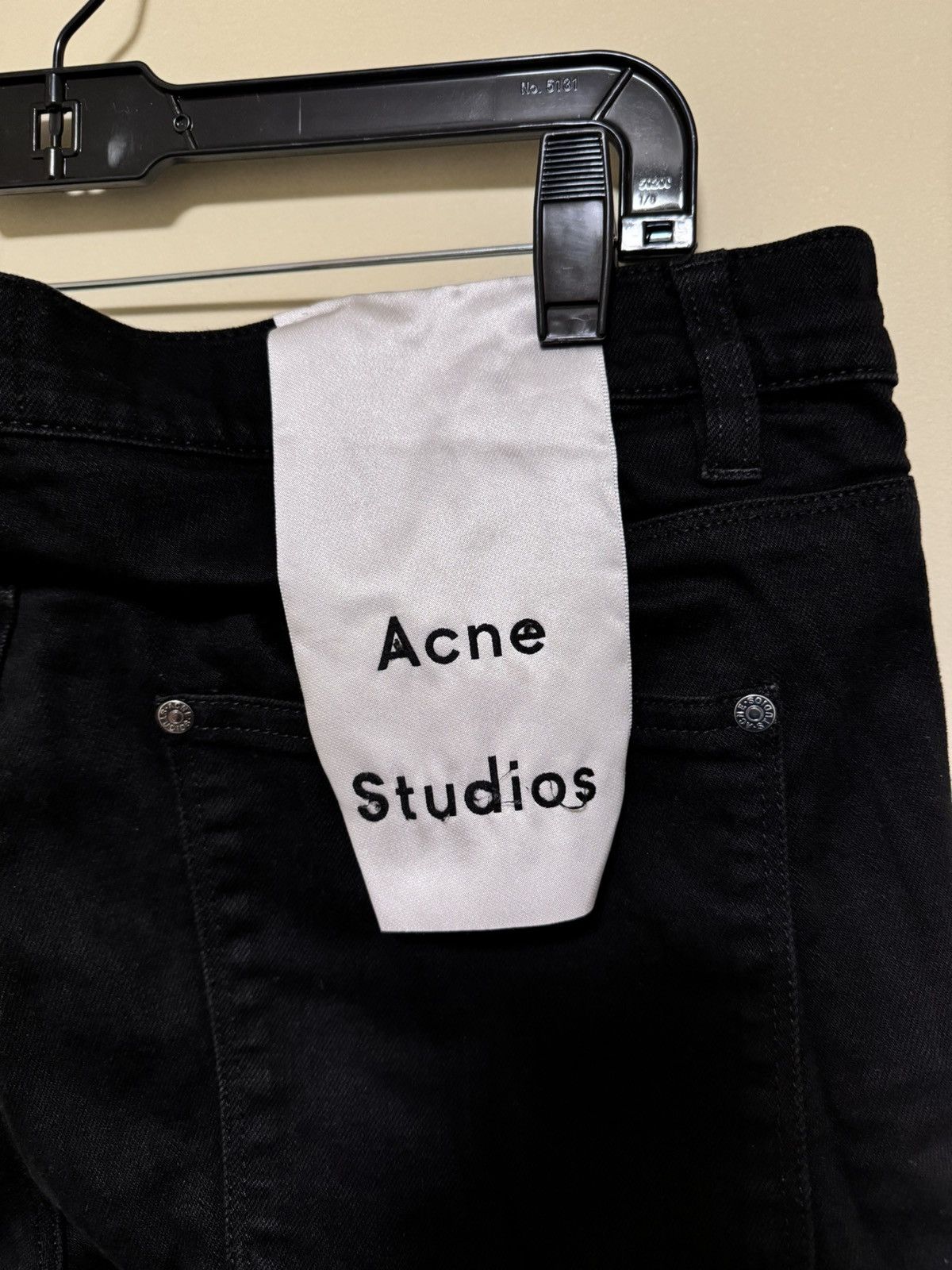 Acne Studios Acne Studios Max Stay Cash Black Denim Jeans Size US 34 / EU 50 - 3 Thumbnail