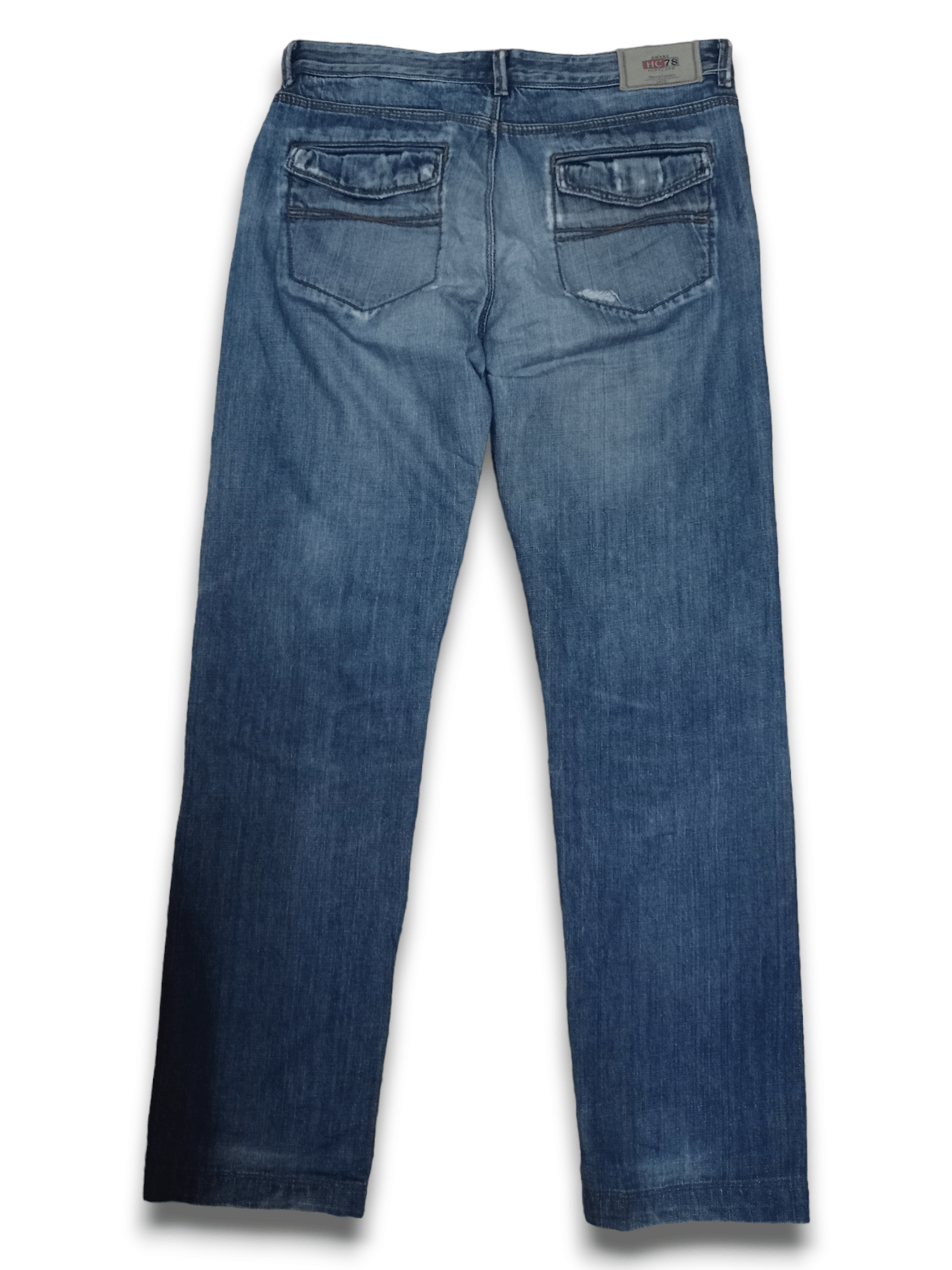 Designer × Henry Cotton's Vintage Henry Cottons Blue Wash Distressed Jeans 32x30 Size US 32 / EU 48 - 2 Thumbnail