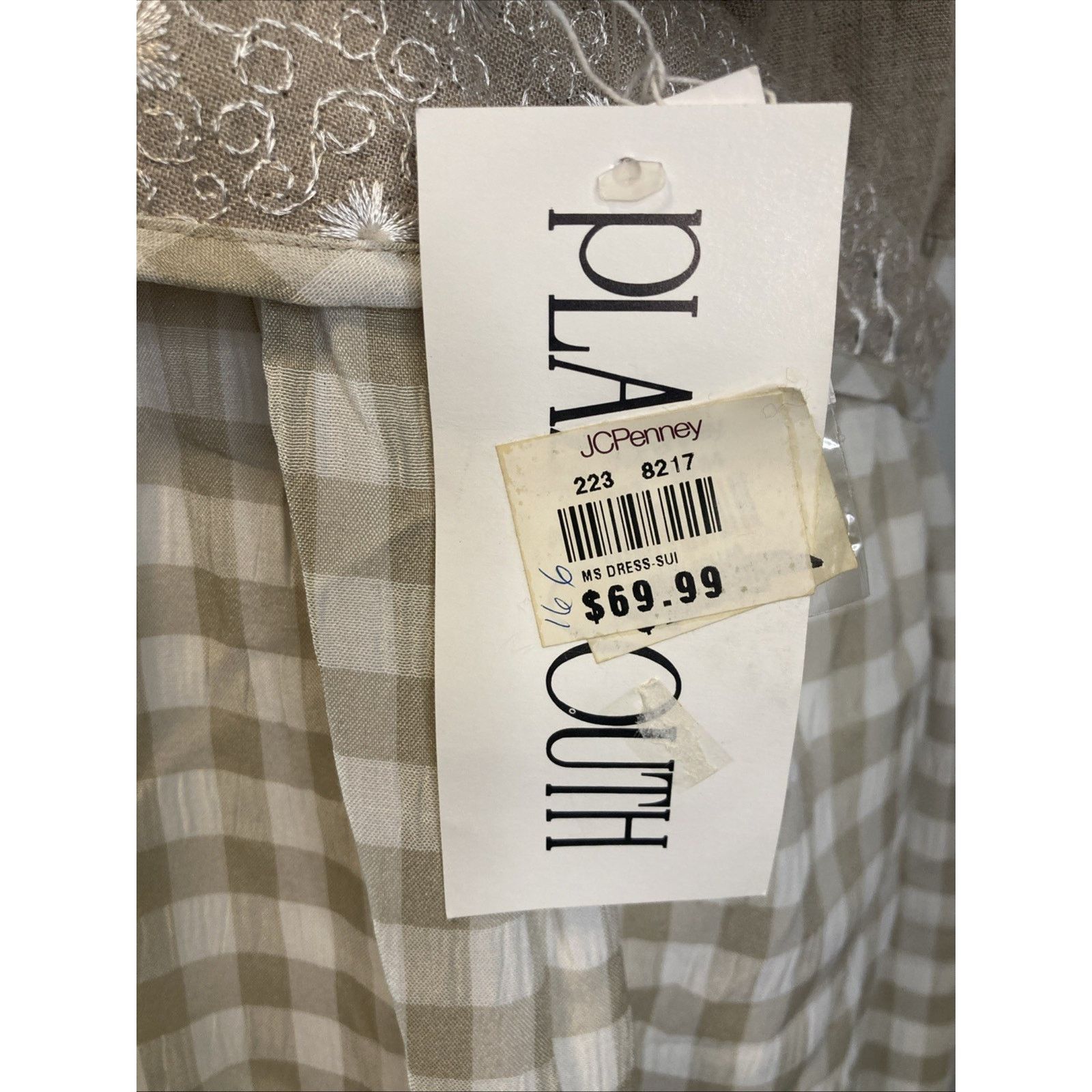 Other Vtg Plaza South Dress Women’s 14 Cottage Gingham Prairie NEW Size XL / US 12-14 / IT 48-50 - 8 Thumbnail