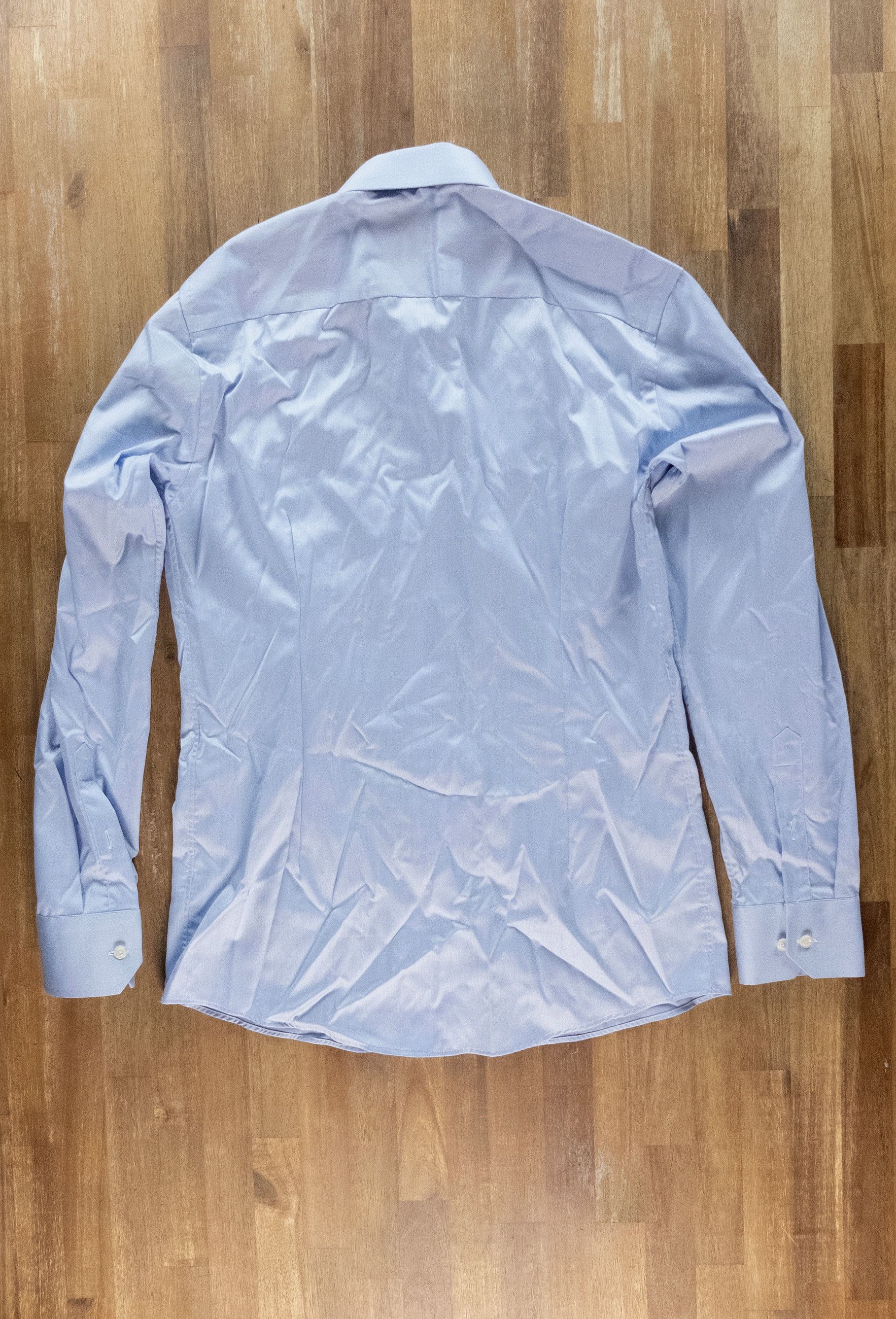 Eton ETON of Sweden slim fit blue cotton dress shirt 40 Medium Size US M / EU 48-50 / 2 - 9 Thumbnail