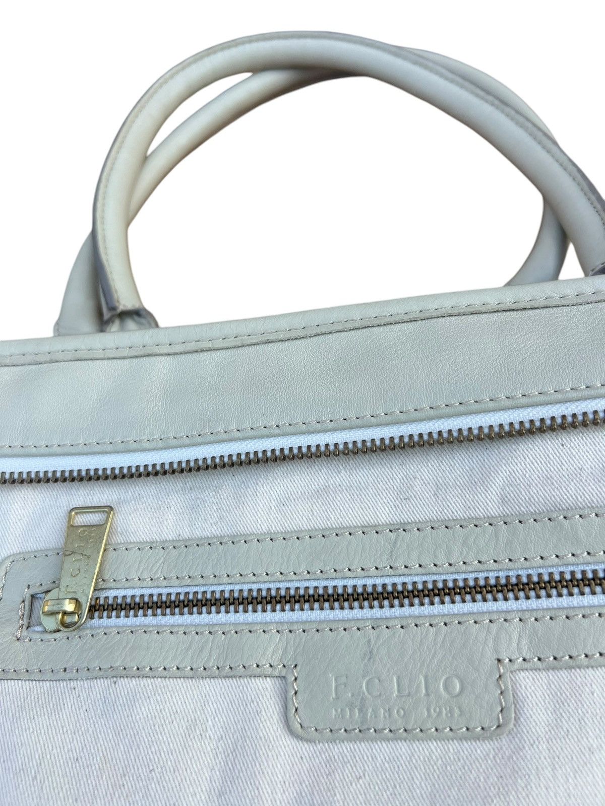 Leather F. Clio Milano Patina Leather Tote Bag Size ONE SIZE - 23 Thumbnail
