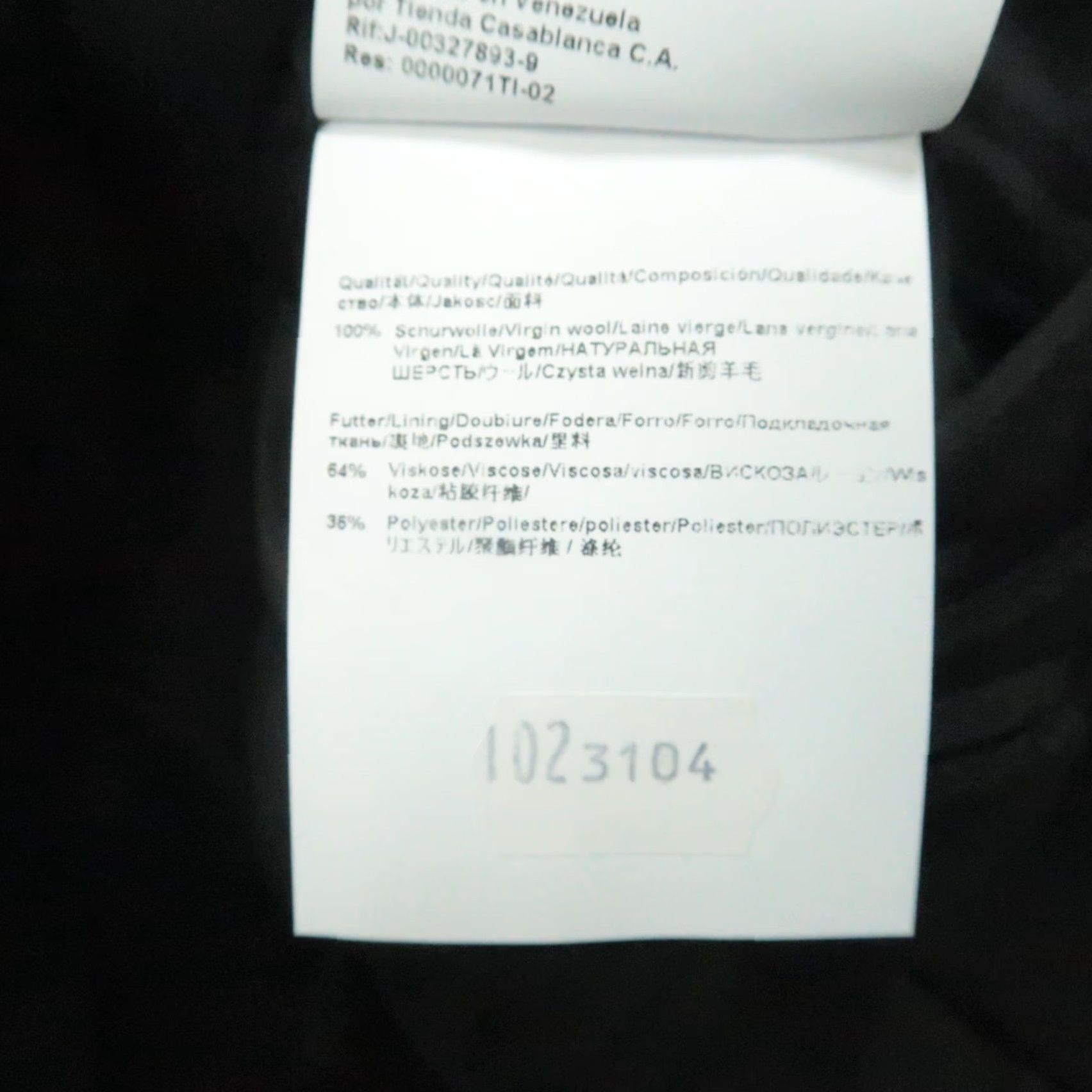 Hugo Boss HUGO BOSS Blazer Men 42 Regular Black Wool Stretch Business Jacket Size 42R - 6 Thumbnail