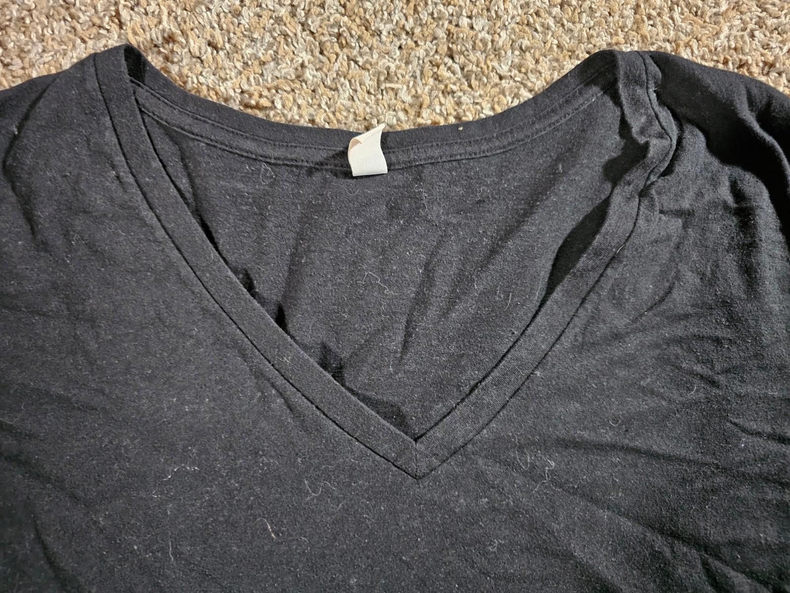 BP. BP Black Vneck Tshirt Medium Size M / US 6-8 / IT 42-44 - 2 Thumbnail