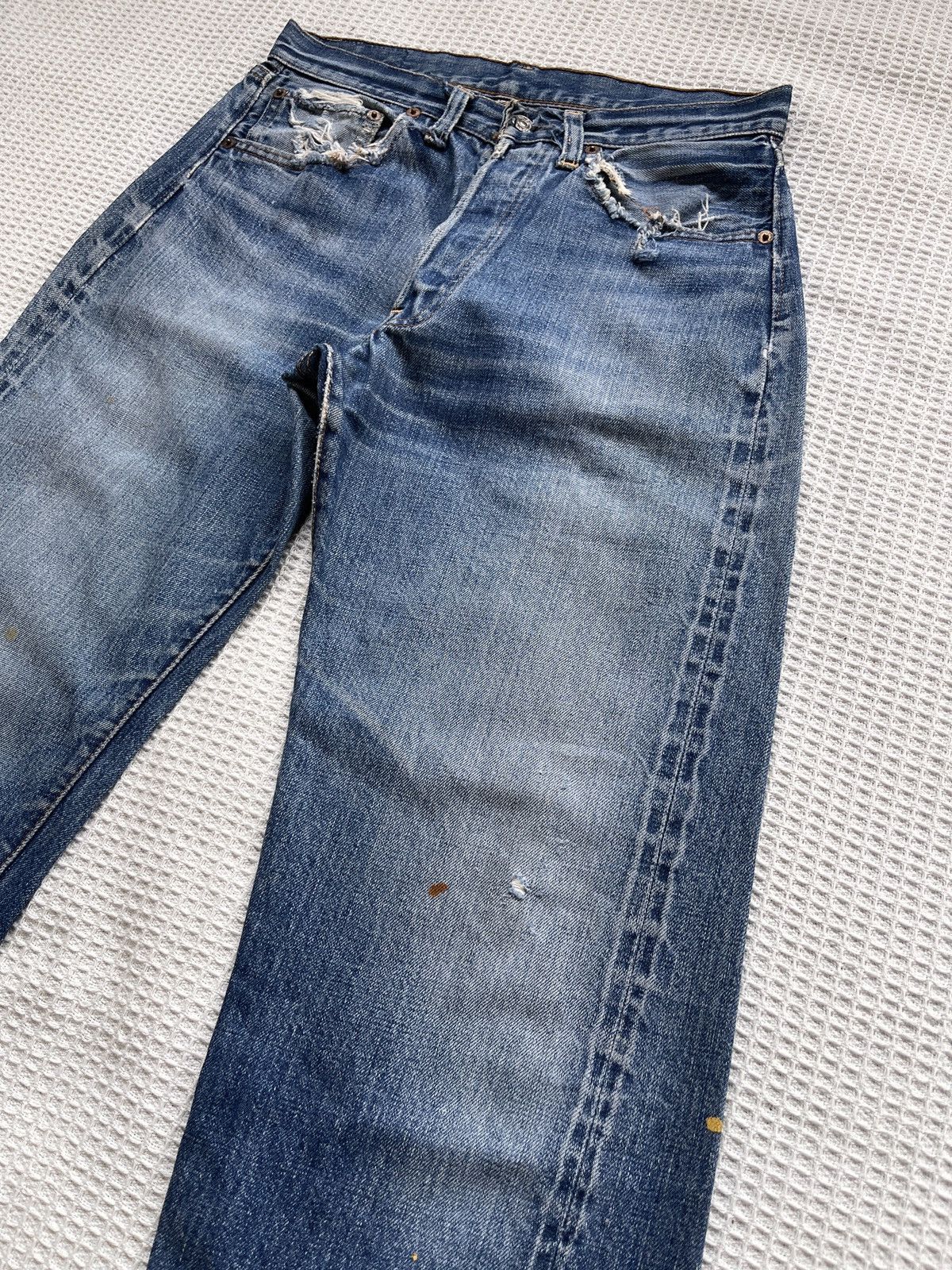 Levi's True Vintage🔥60s Levis 501 Big E Hidden Rivet Selvedge Jeans Size US 30 / EU 46 - 9 Thumbnail