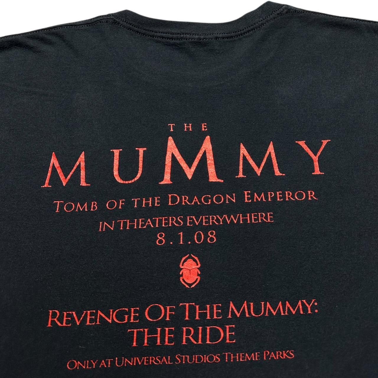 Gildan × Vintage Y2K The Mummy Ride & Movie T-Shirt Size US L / EU 52-54 / 3 - 5 Thumbnail