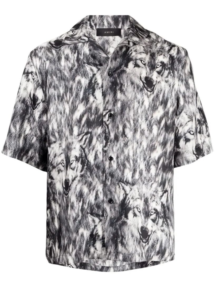 Amiri o1y0525 Patterned Shirt in Black/White Size US XL / EU 56 / 4 - 1 Thumbnail
