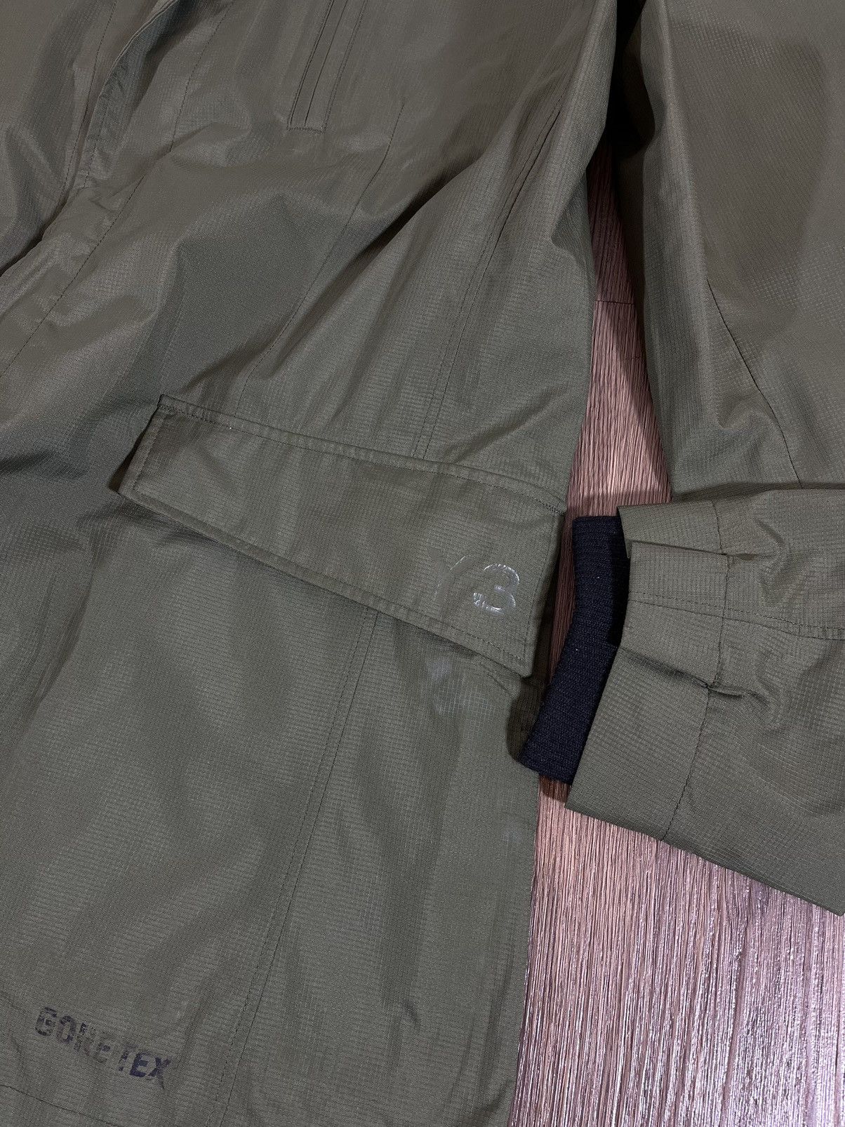 Y-3 Adidas Y-3 Gore-Tex Technical Tailored Blazer – Olive Green Size 40R - 8 Thumbnail