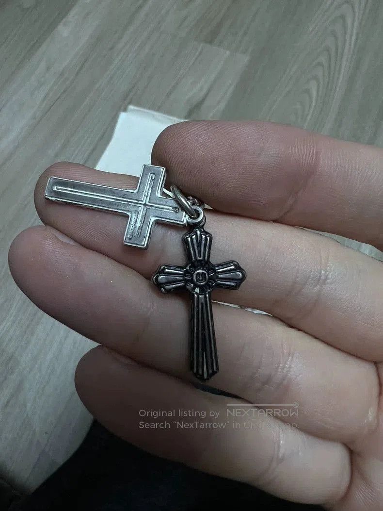 Undercover UNDERCOVER Double Cross Necklace. Size ONE SIZE - 3 Thumbnail