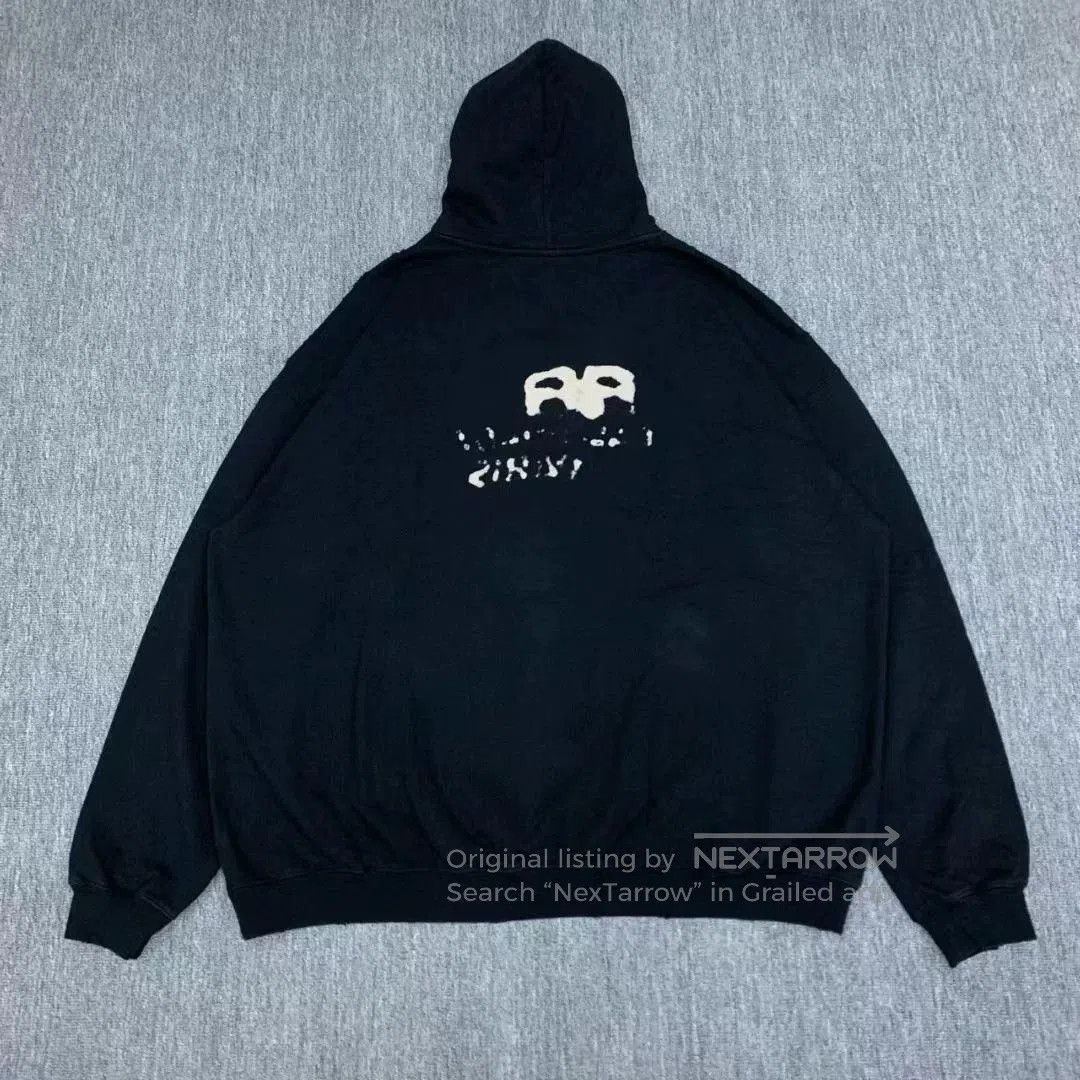 Balenciaga Balenciaga Black Graffiti Hoodie Sweatshirt. Size US M / EU 48-50 / 2 - 2 Thumbnail