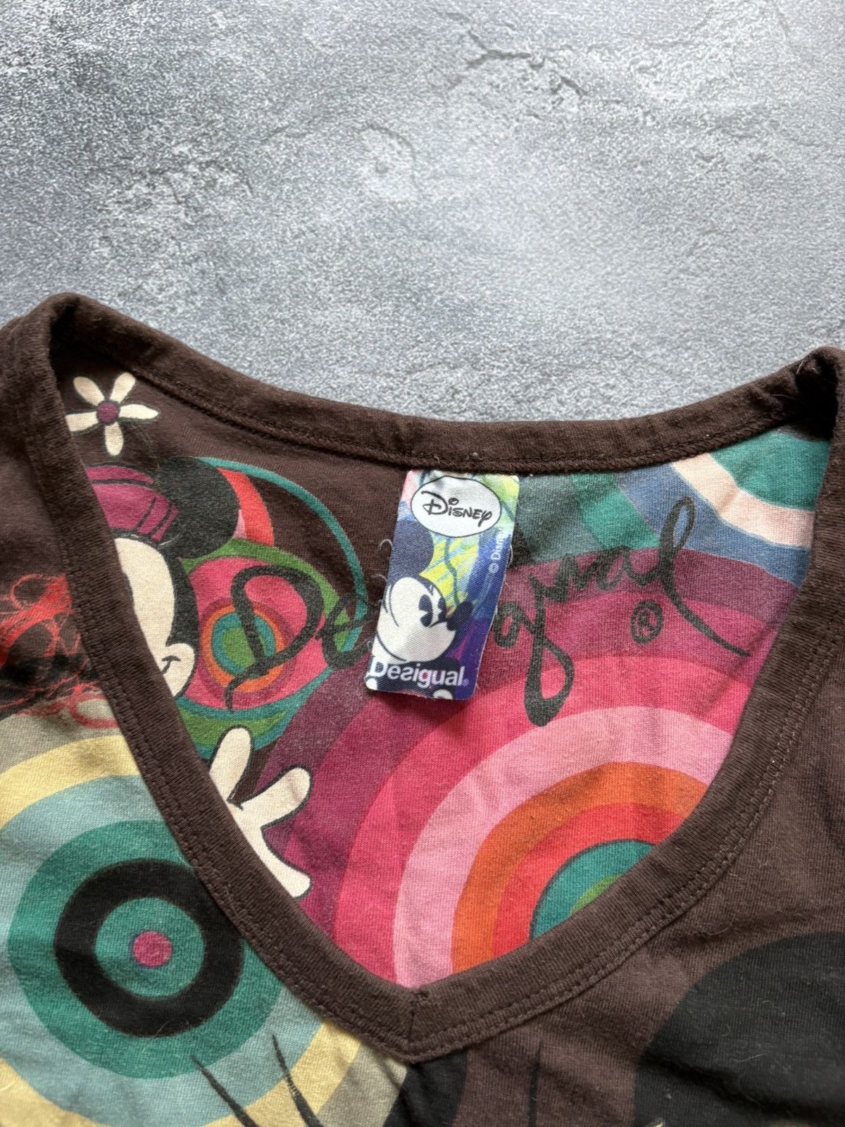 Jean Paul Gaultier Crazy Desigual JPG Vibe Disney Mickey Mouse Long Sleeve Top Size XL / US 12-14 / IT 48-50 - 8 Thumbnail