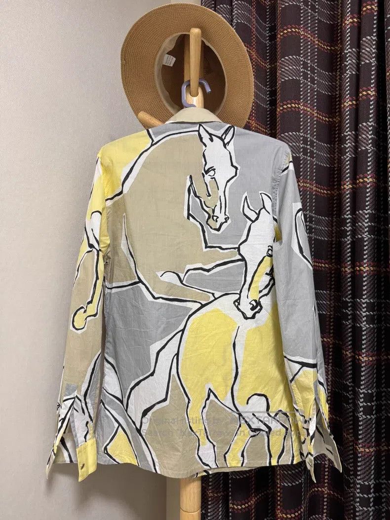 Hermes Hermes size 39 “Artistic Horse” printed show shirt Size US S / EU 44-46 / 1 - 2 Thumbnail